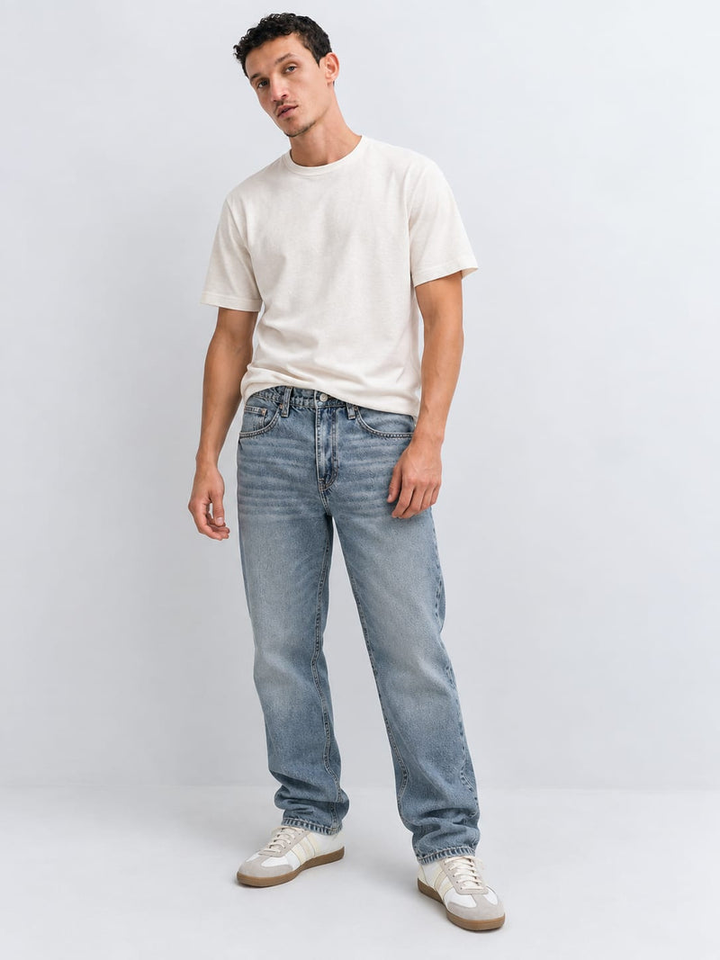 Relaxed Fit Vintage Blue Jeans Relaxed Fit CIZARO - Cizaro Jeans