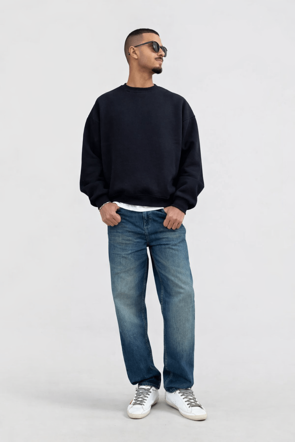 Straight – Mid-Rise Vintage Blue Jeans straight CIZARO - Cizaro Jeans