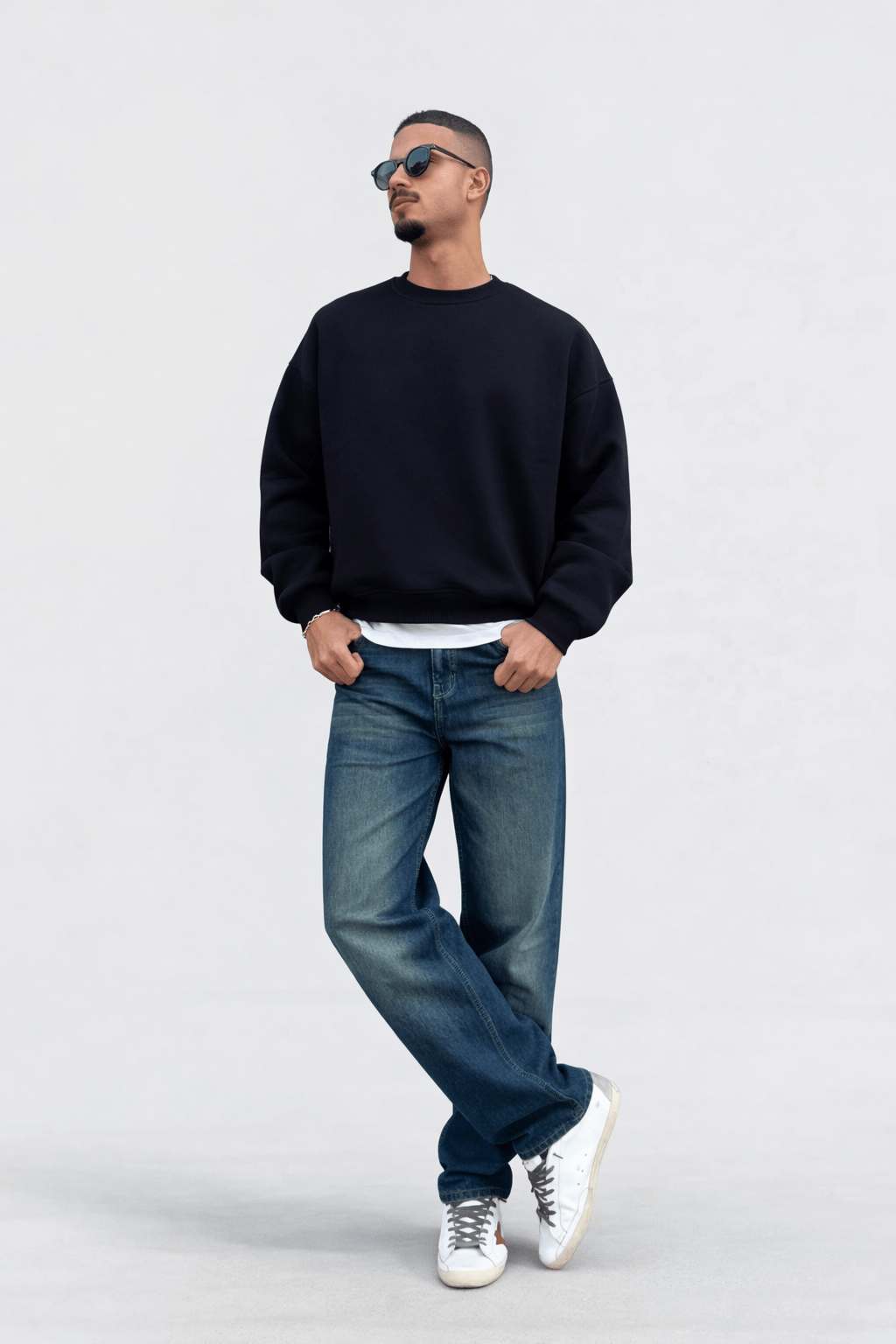 Straight – Mid-Rise Vintage Blue Jeans straight CIZARO - Cizaro Jeans