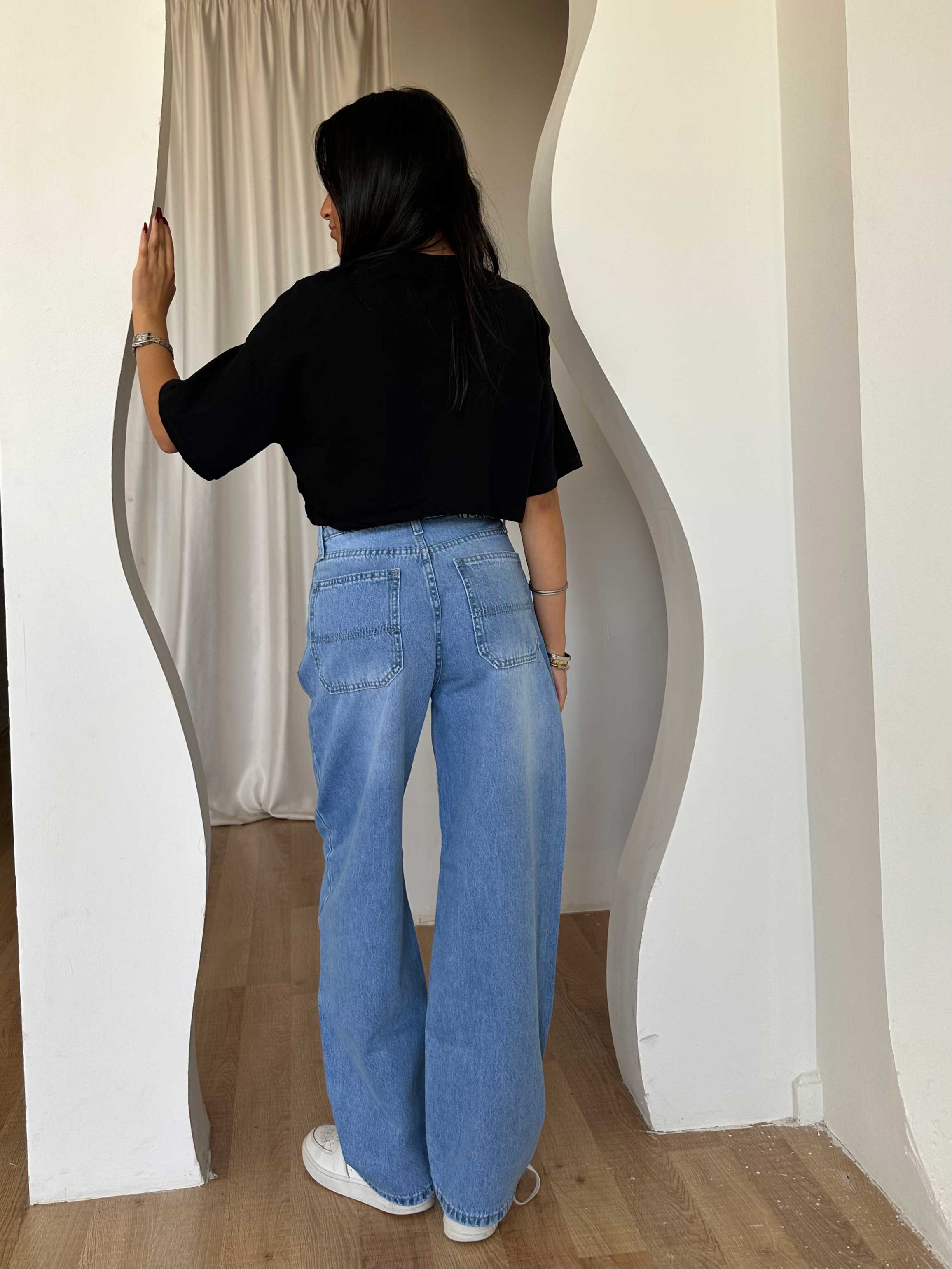 Skater – Mid Rise Bright Blue Jeans Skater CIZARO - Cizaro Jeans