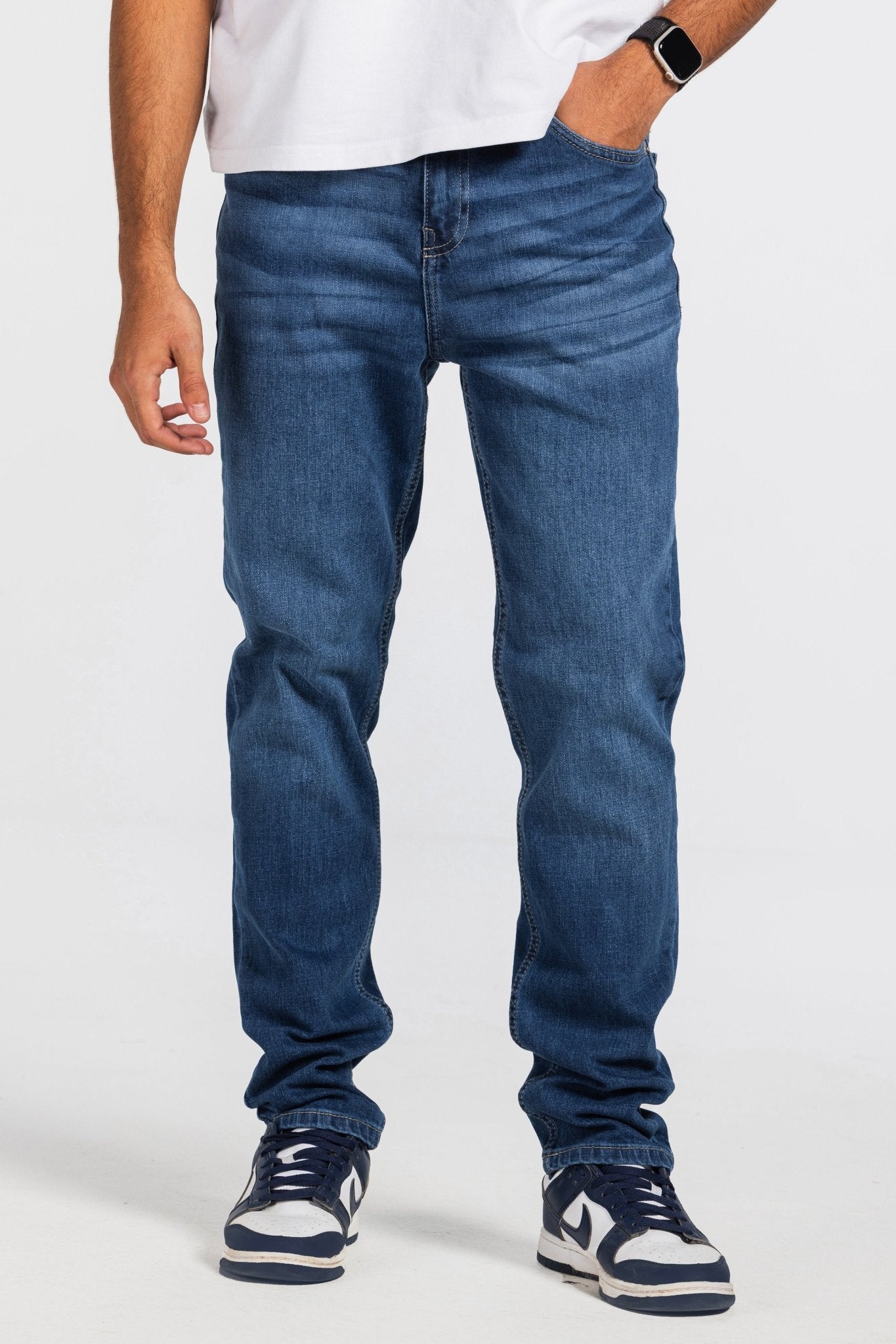 Slim – Ocean Blue Jeans Slim-Man CIZARO - Cizaro Jeans