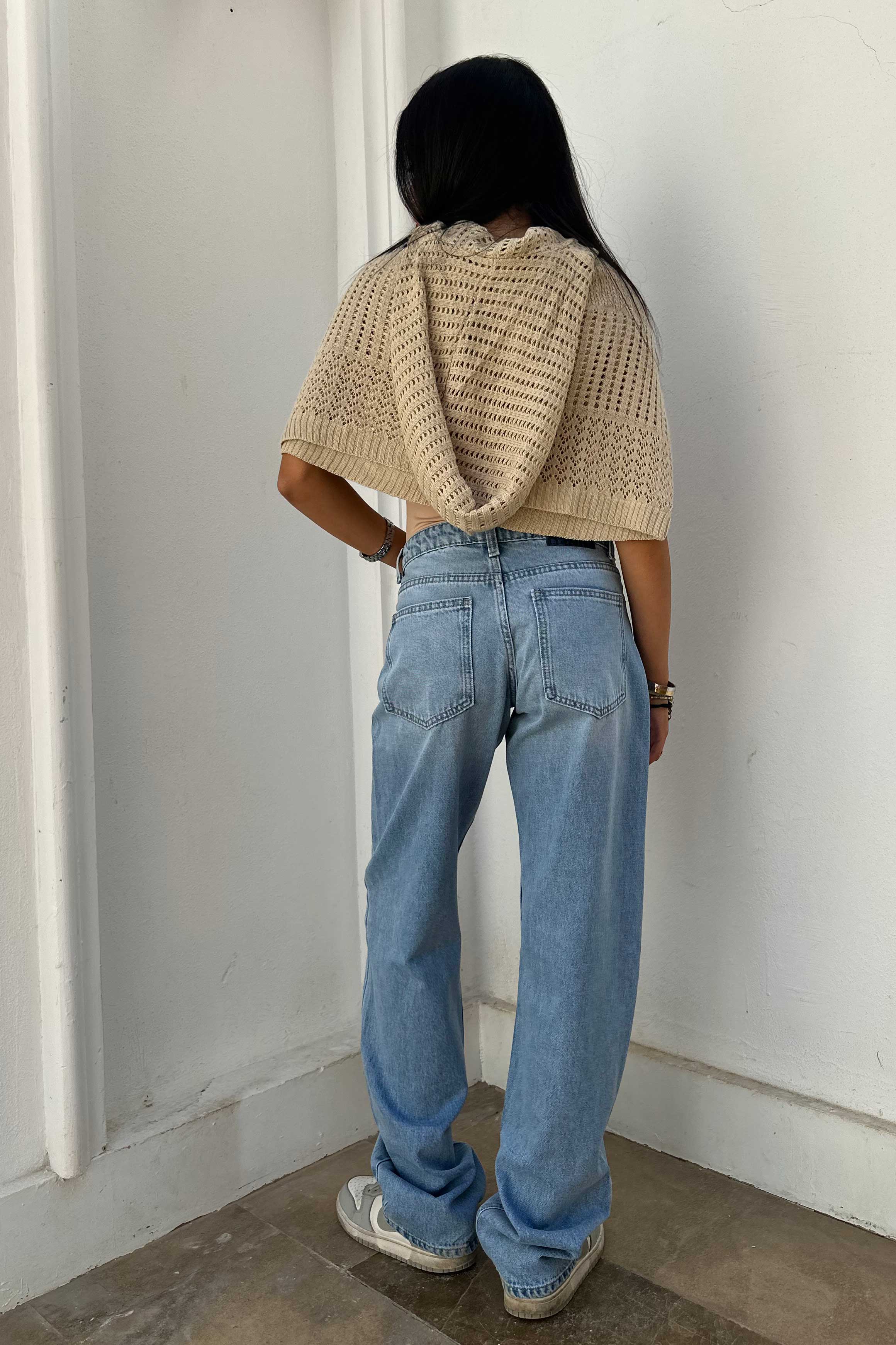 Straight - Low-Waist Bright Blue Jeans