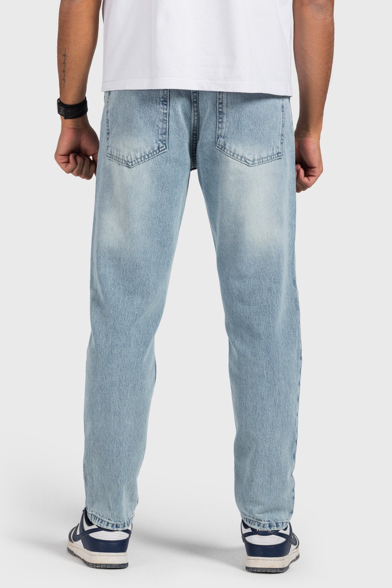 Tapered – Light Vintage Blue Jeans Tapered-Man CIZARO - Cizaro Jeans