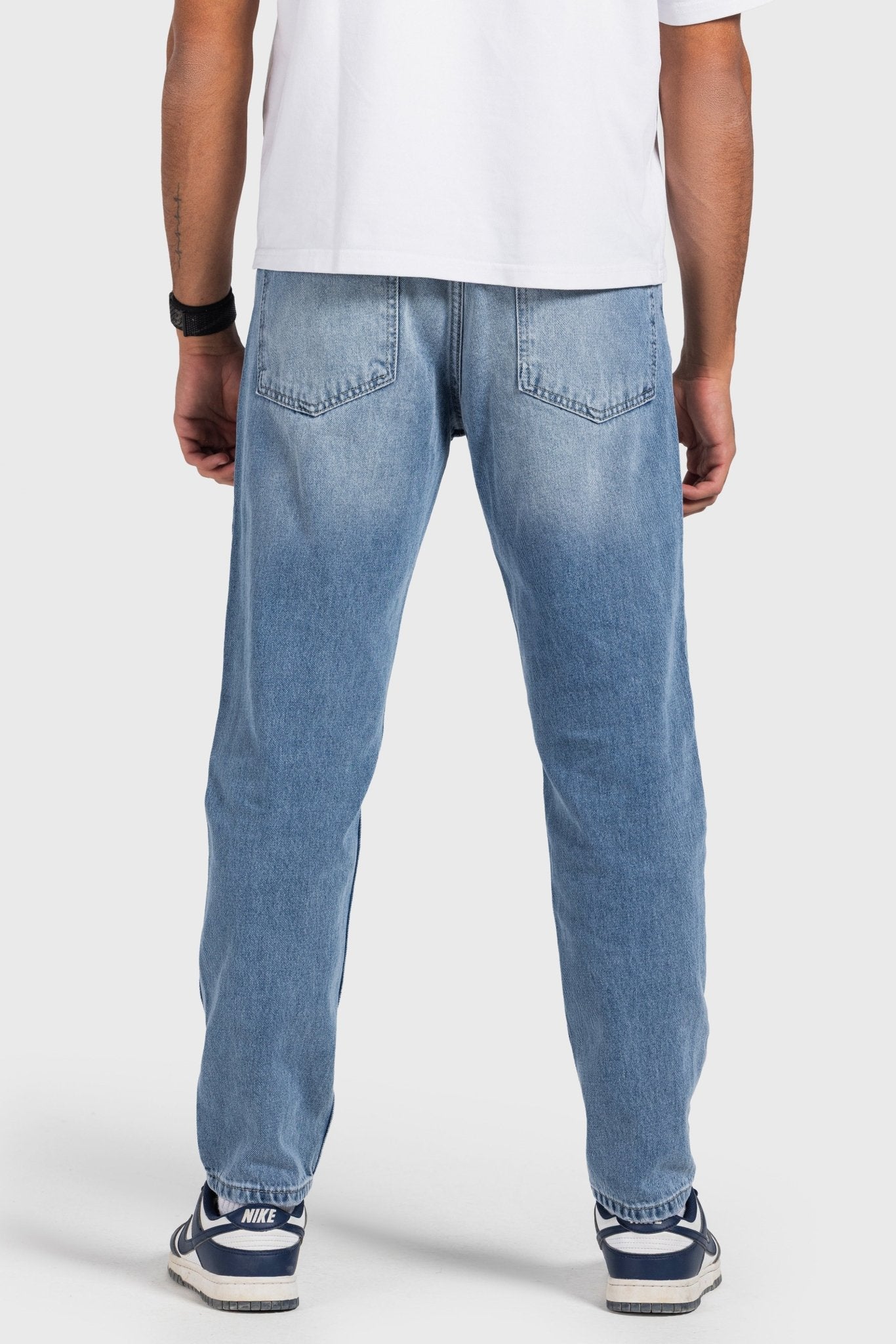 Tapered – Med Vintage Blue Jeans Tapered-Man CIZARO - Cizaro Jeans