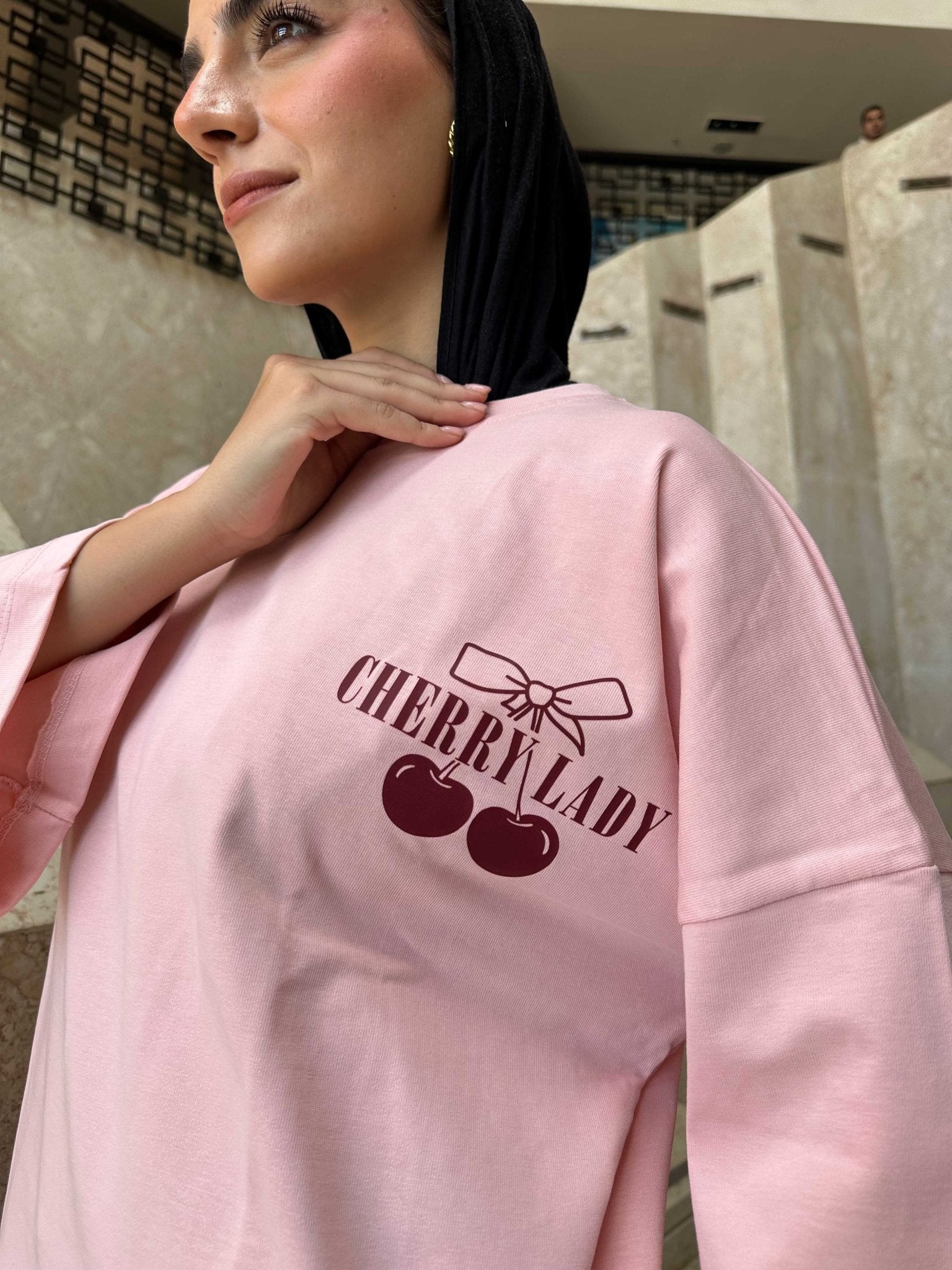 Oversized Pink Graphic T-Shirt T-Shirt CIZNEW - Cizaro Jeans