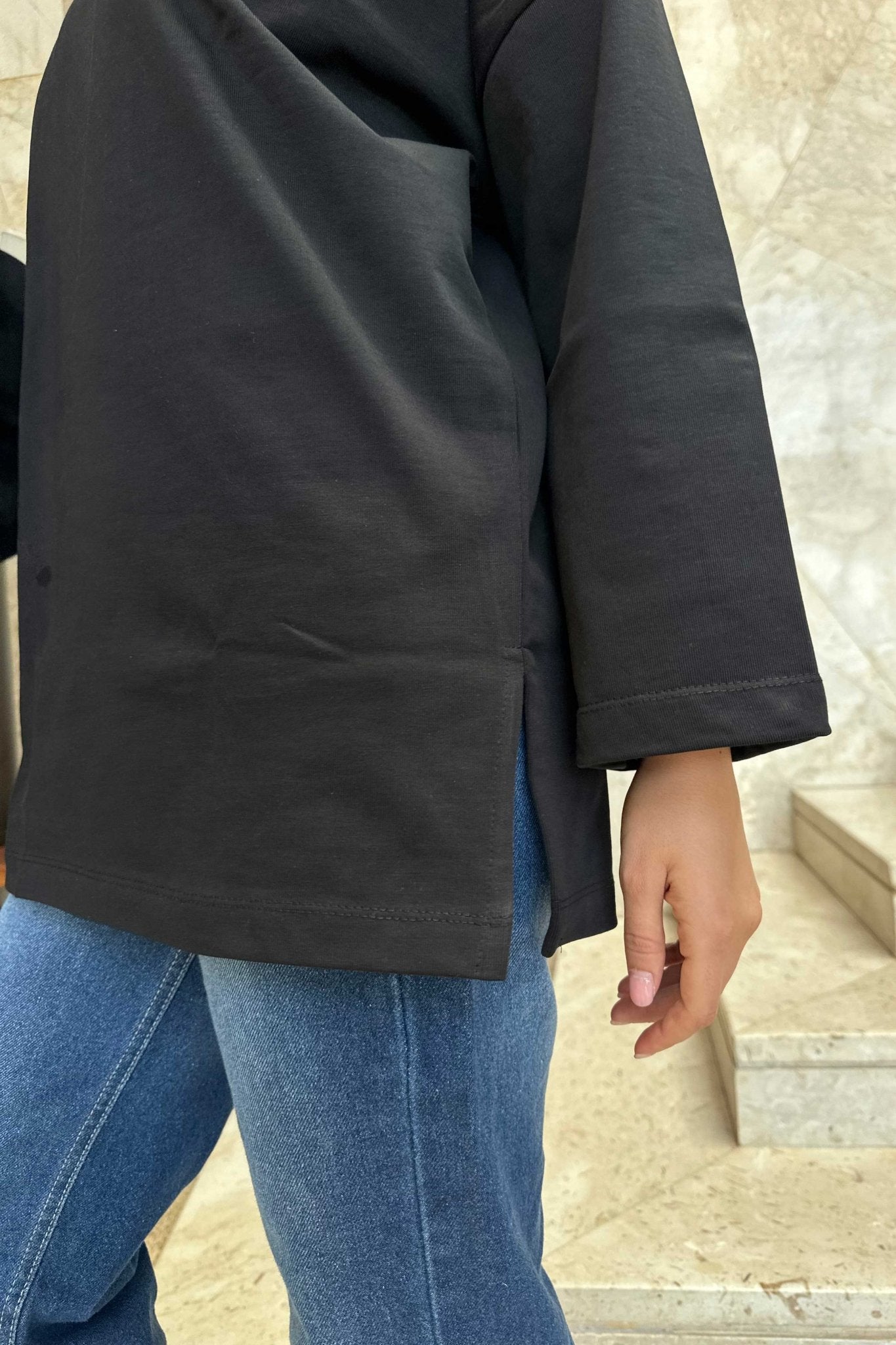 Oversized Black Graphic T-Shirt T-Shirt CIZNEW - Cizaro Jeans