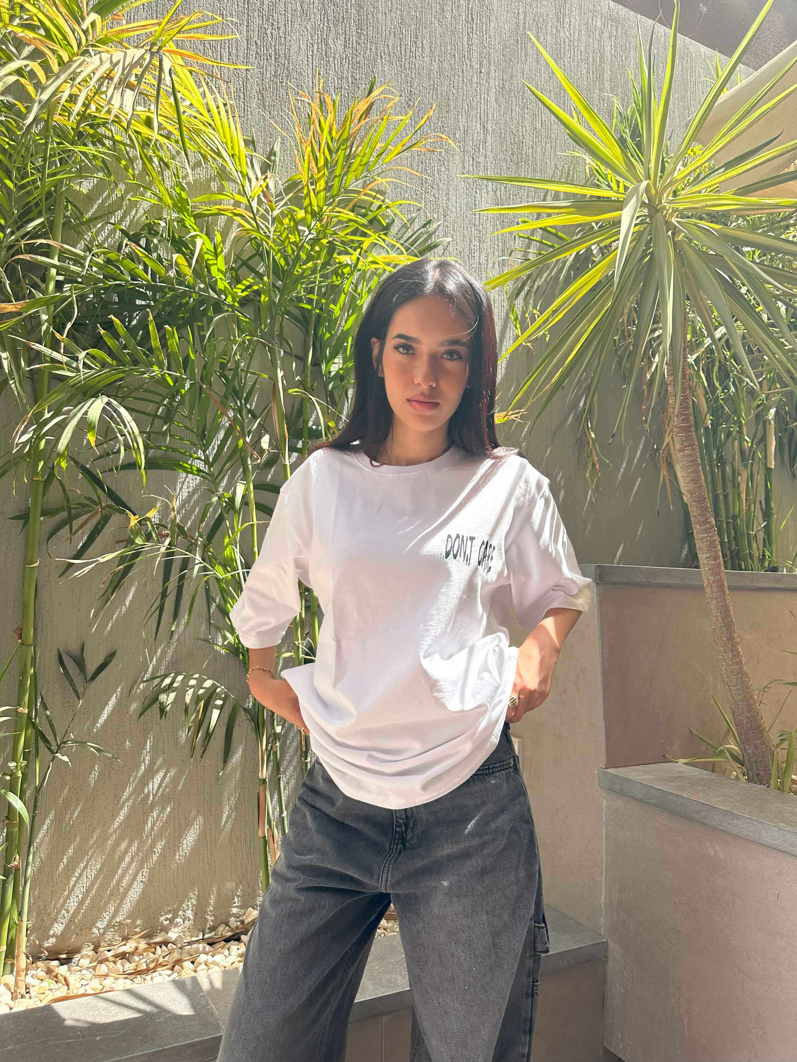 T-Shirt - White Oversized. T-Shirt CIZARO - Cizaro Jeans