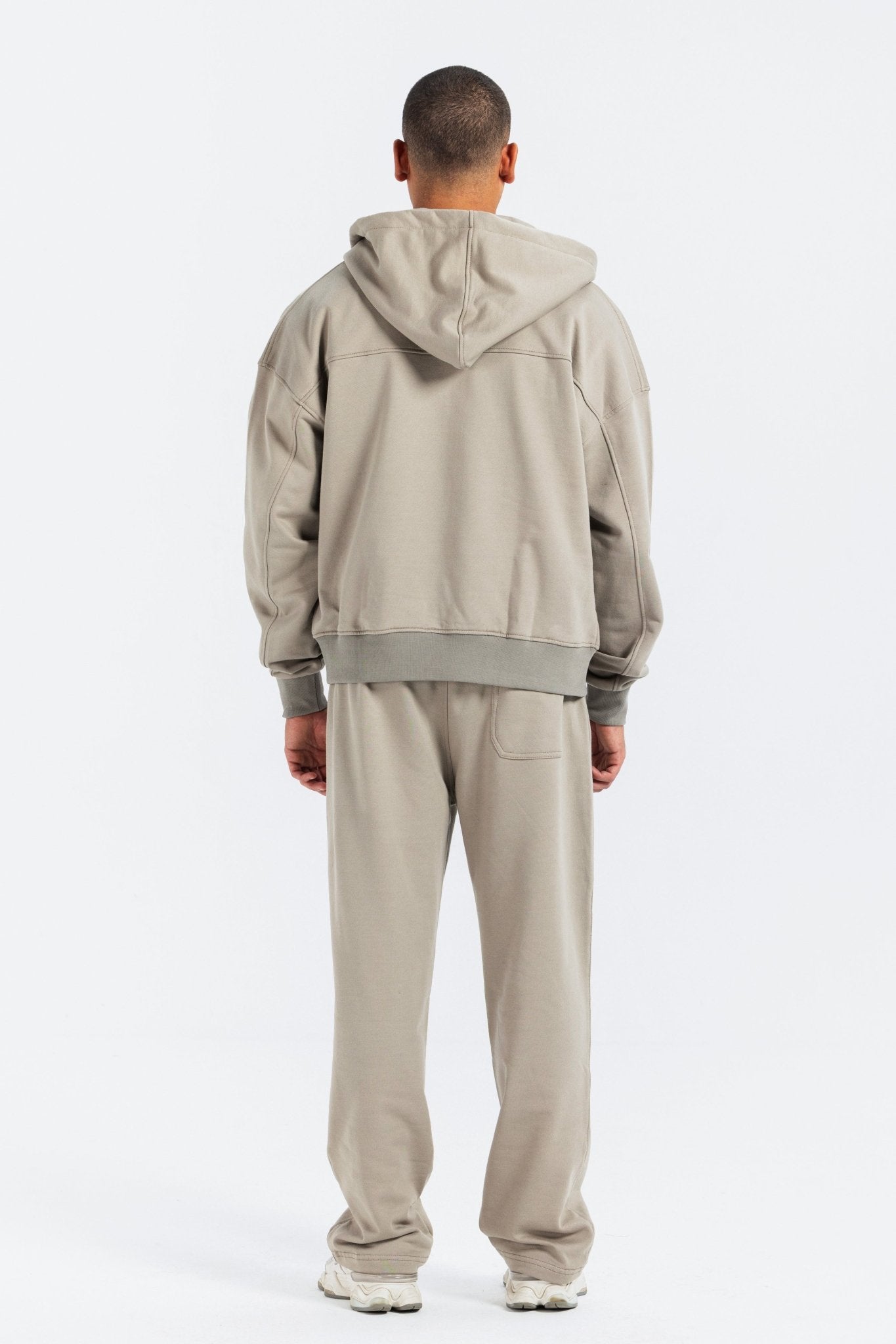 Zip-Up Hoodie – Olive hoodie CIZARO - Cizaro Jeans