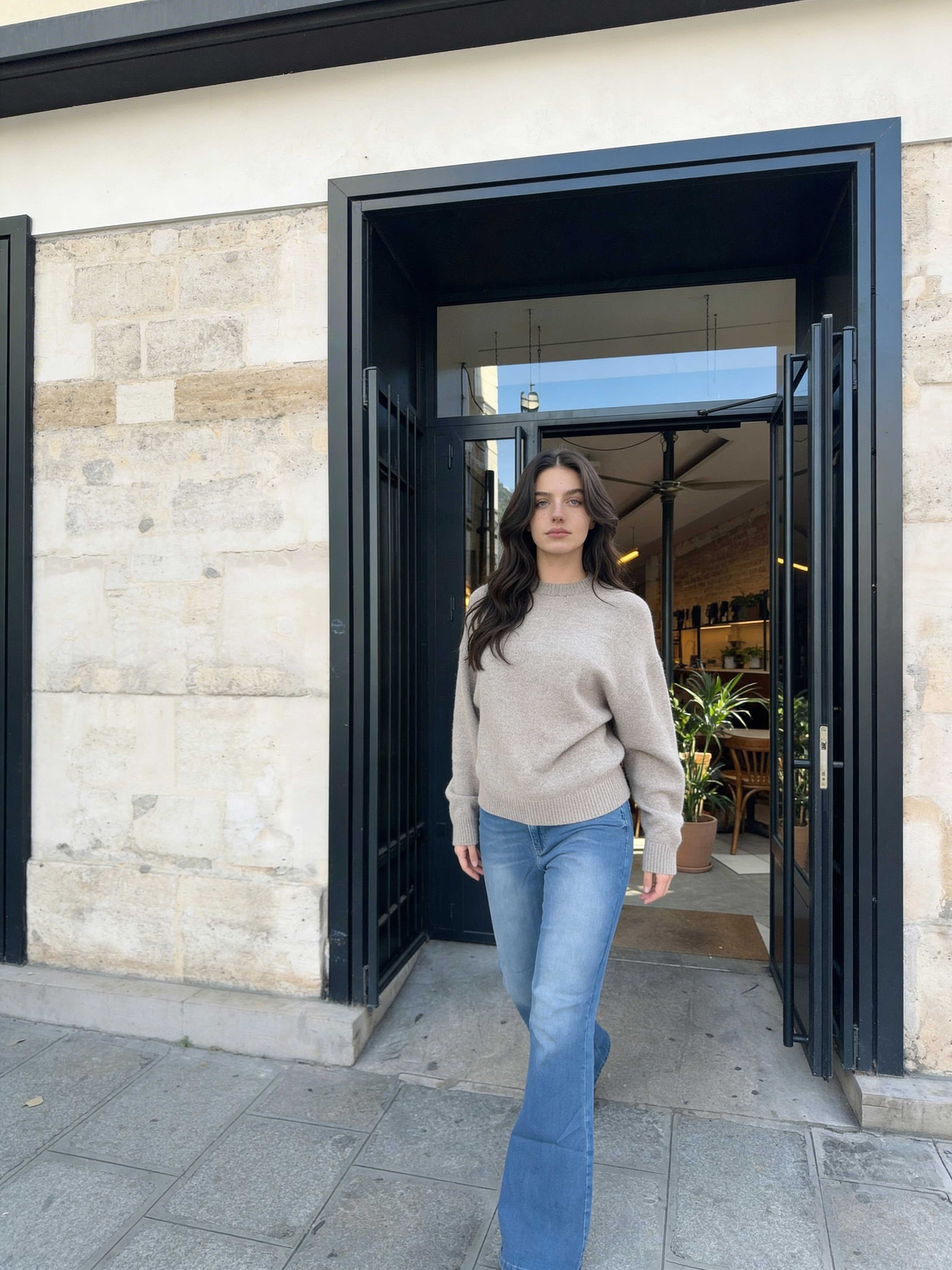 Flare – High-Waist Mid Blue Jeans flare CIZARO - Cizaro Jeans