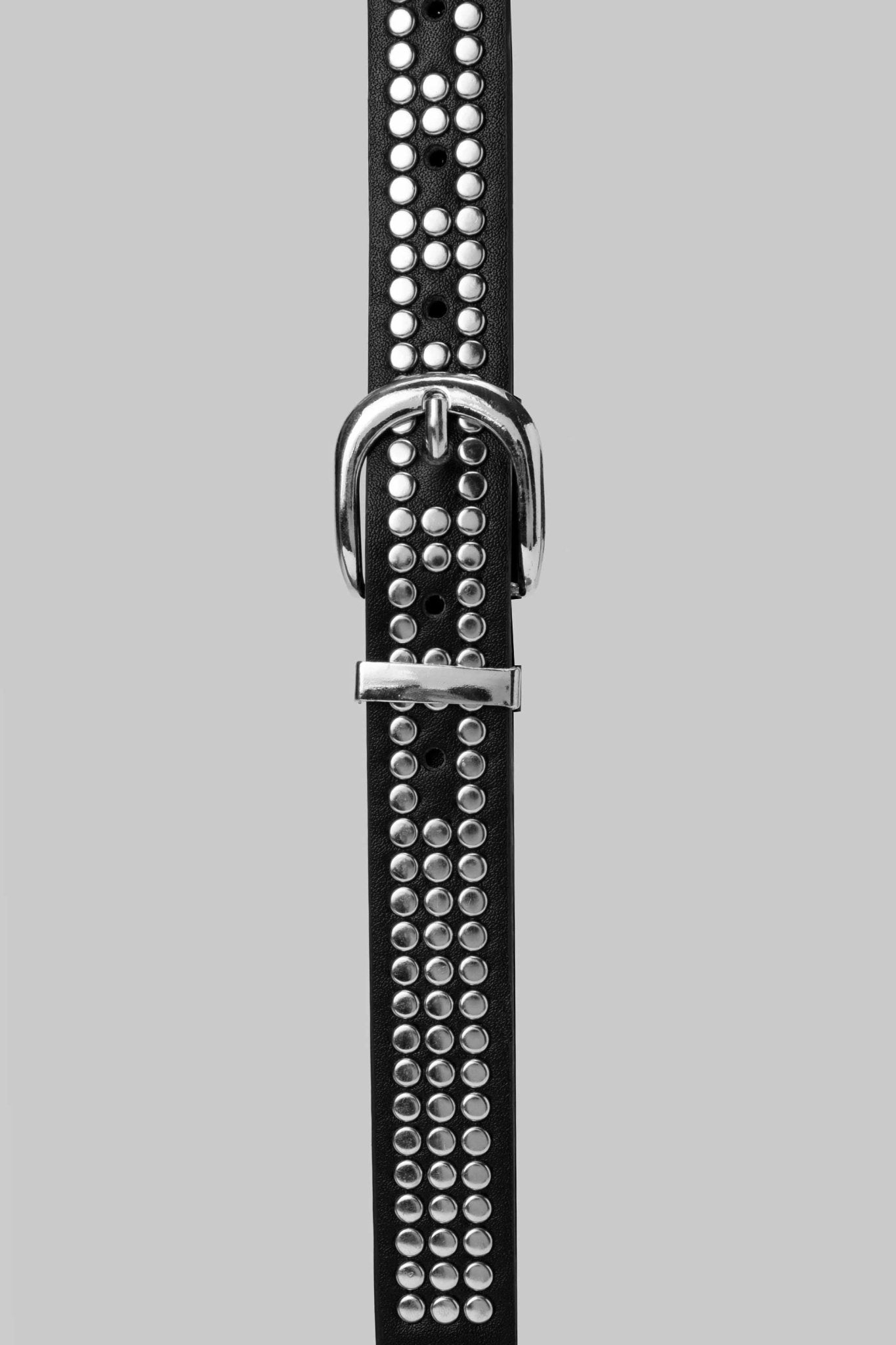 Belt | Black Studded with Silver Buckle BELT CZBELT - Cizaro Jeans