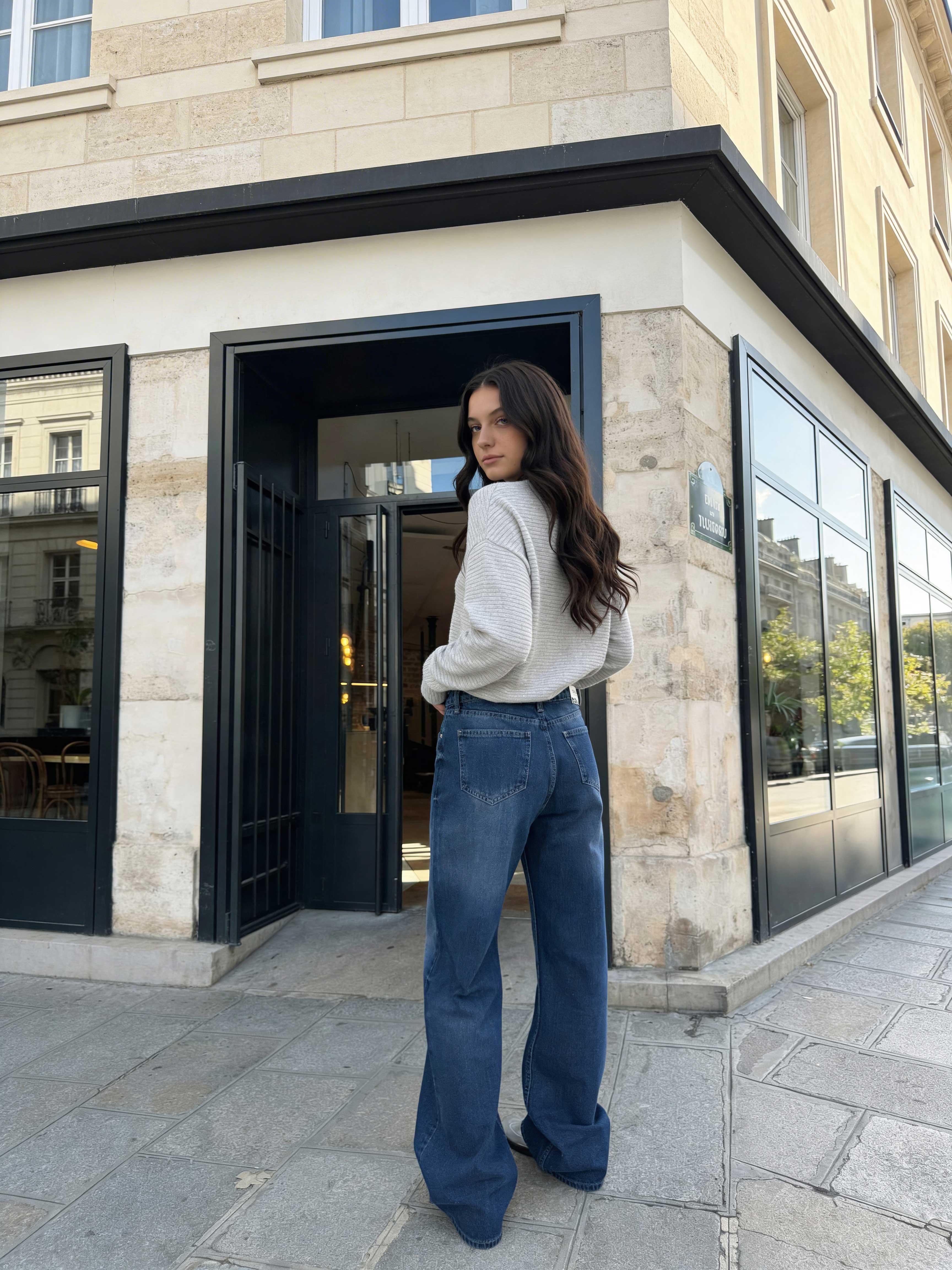 Baggy - High-Waist True Blue Washed Jeans Baggy CIZARO - Cizaro Jeans