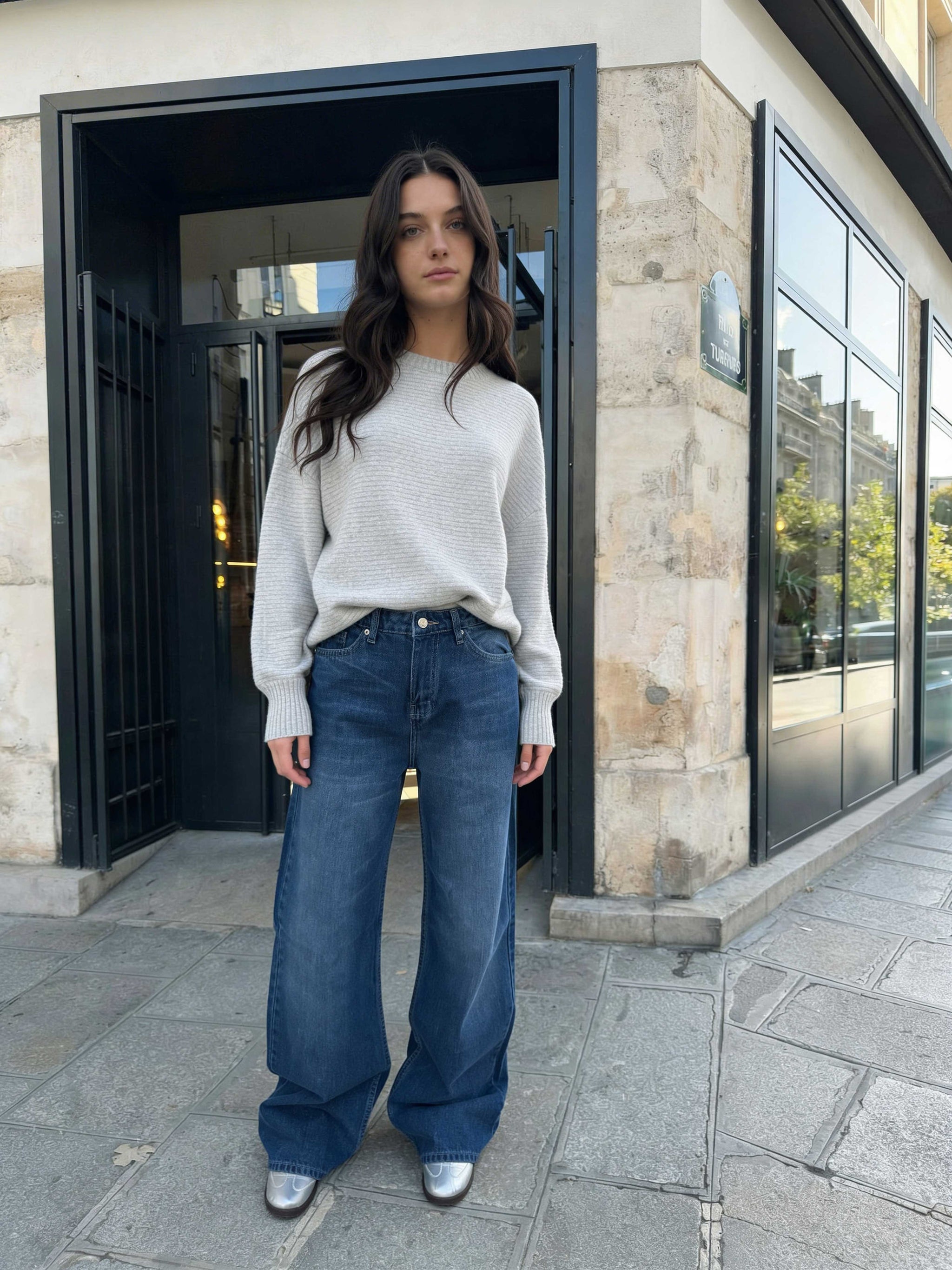 Baggy - High-Waist True Blue Washed Jeans Baggy CIZARO - Cizaro Jeans