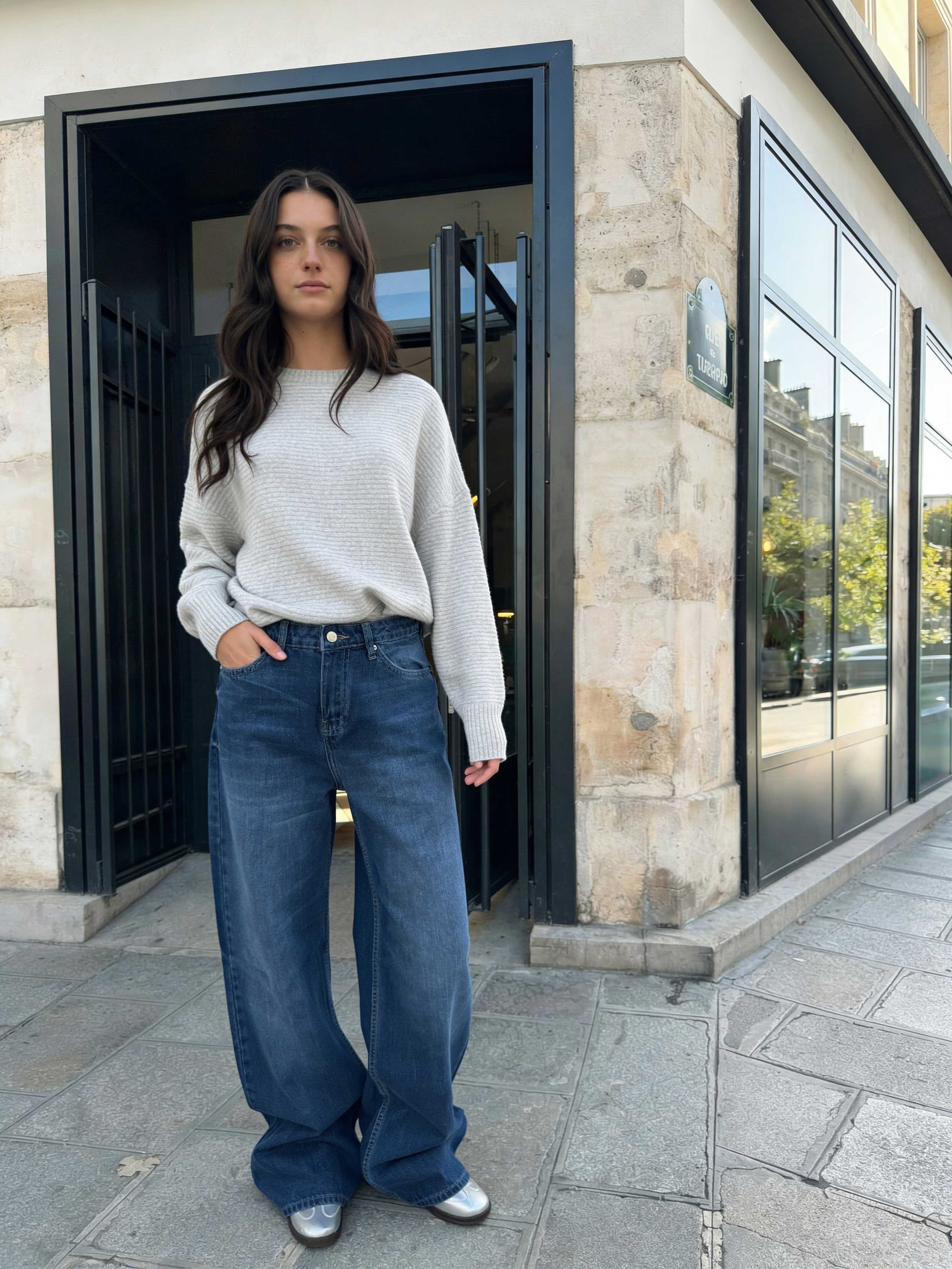Baggy - High-Waist True Blue Washed Jeans Baggy CIZARO - Cizaro Jeans