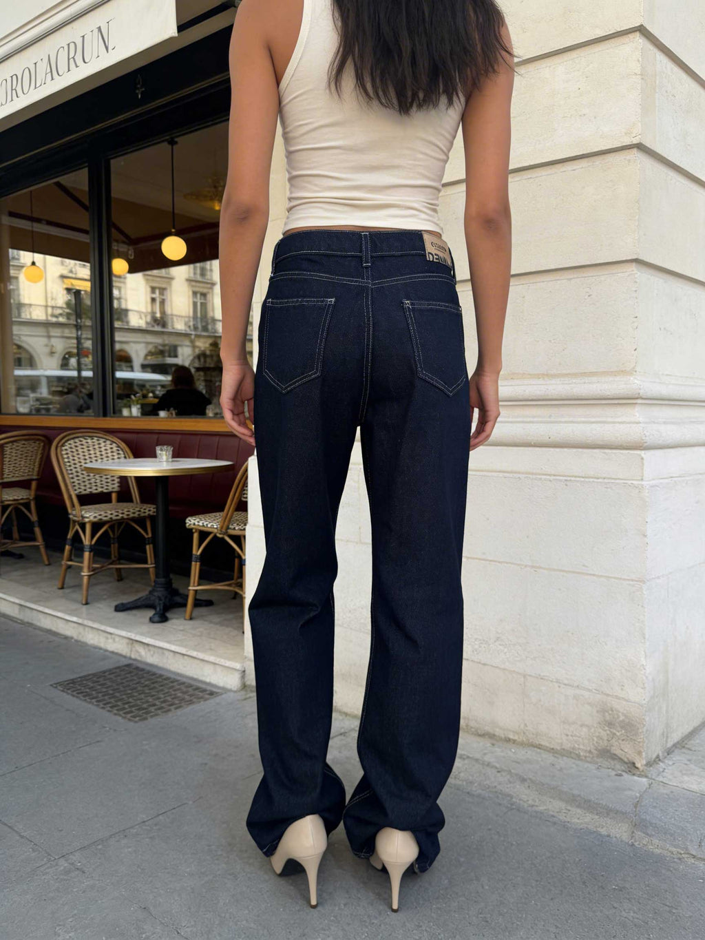 Straight High-Waist – Raw Denim Jeans straight CIZARO - Cizaro Jeans