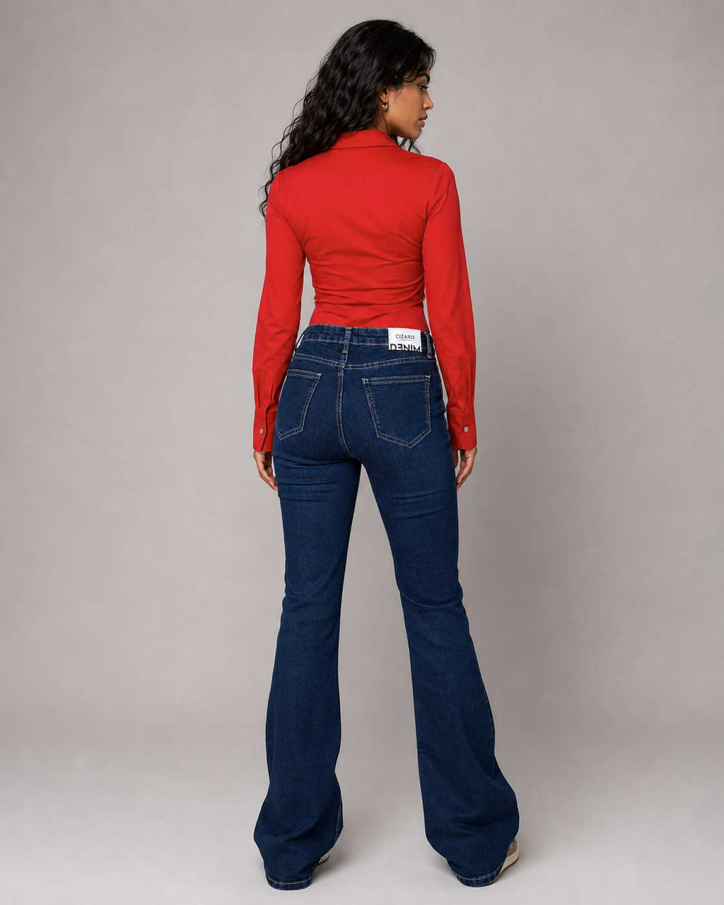 Flare High Waist – Navy Blue Jeans