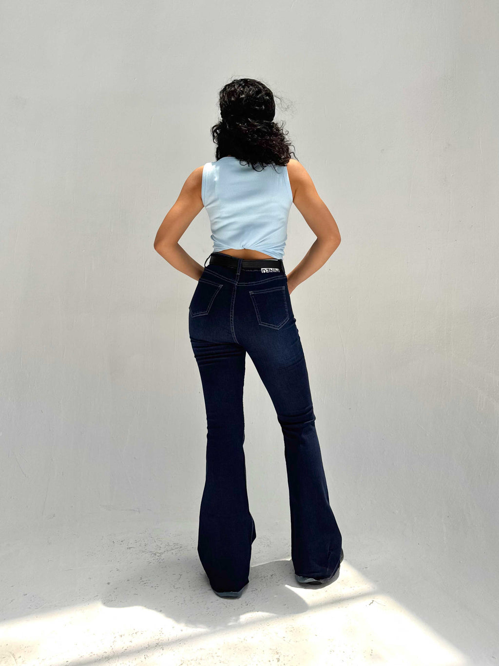 Super Flare High Waist – Ocean Blue Jeans