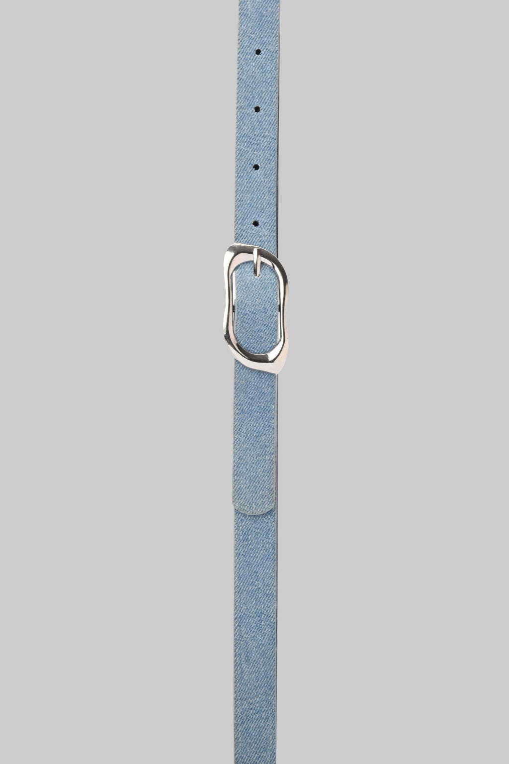 Sky Denim Organic Silver Buckle