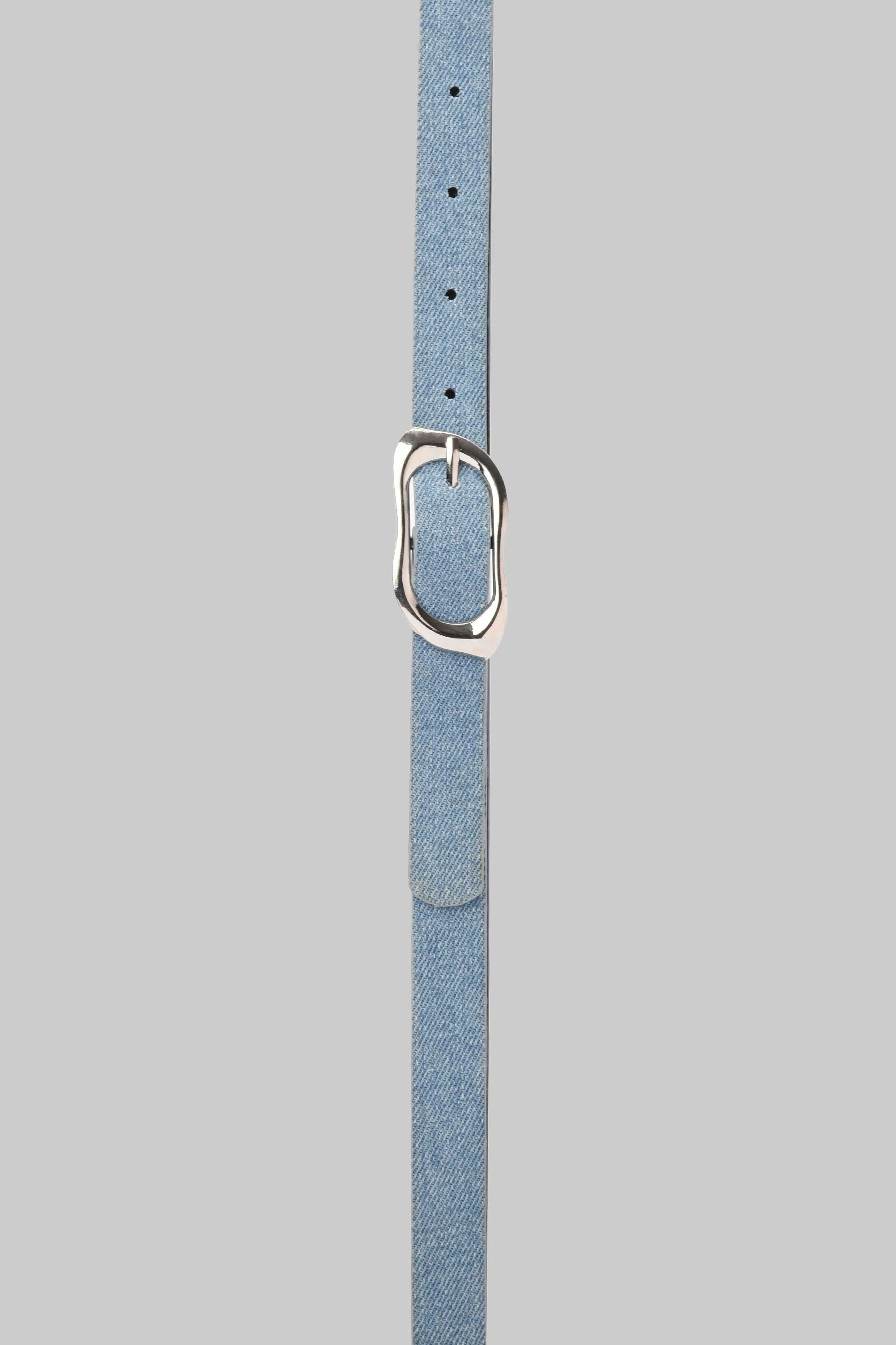 Sky Denim Organic Silver Buckle