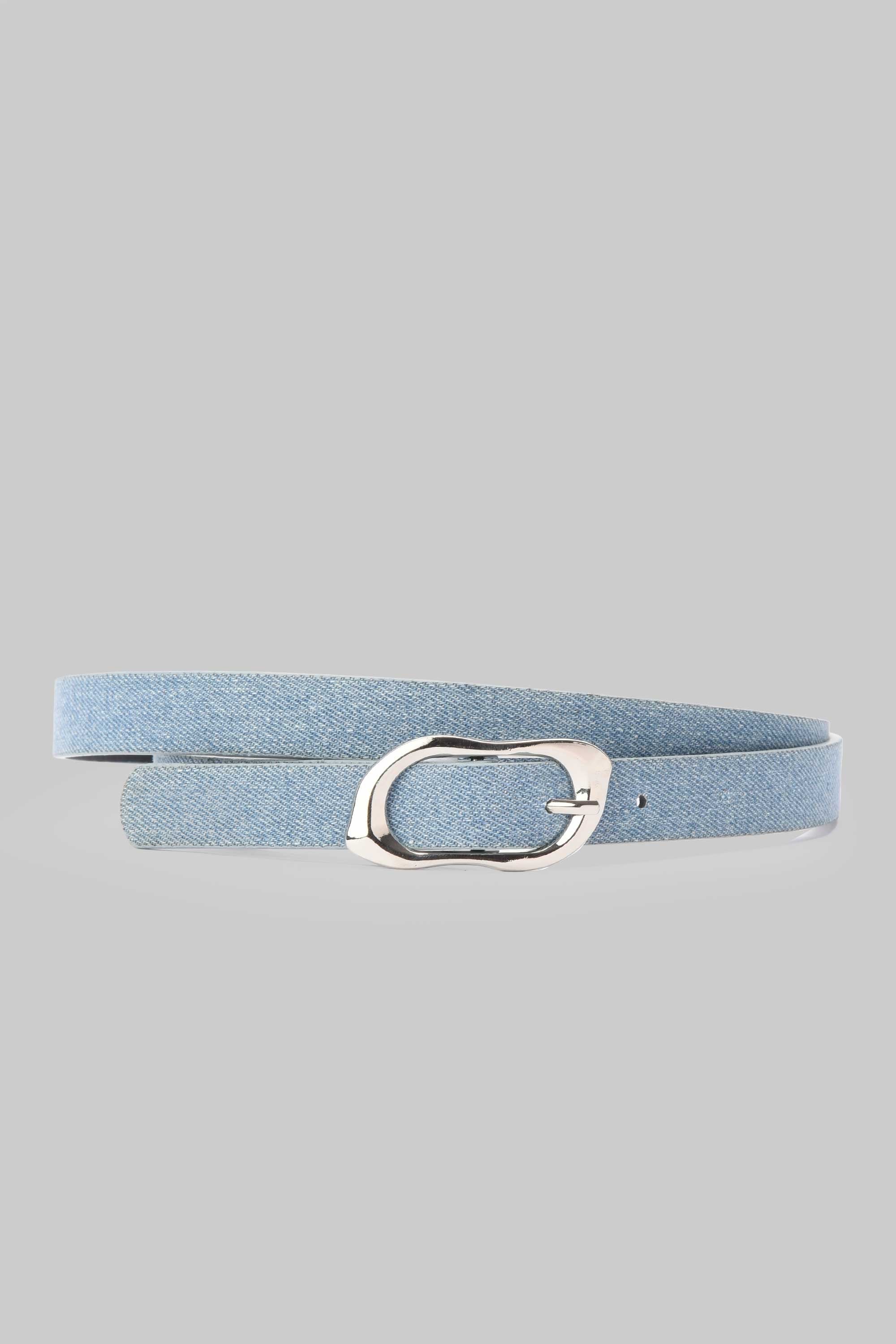 Sky Denim Organic Silver Buckle