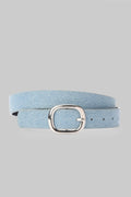 Ice Denim Rounded Silver Buckle