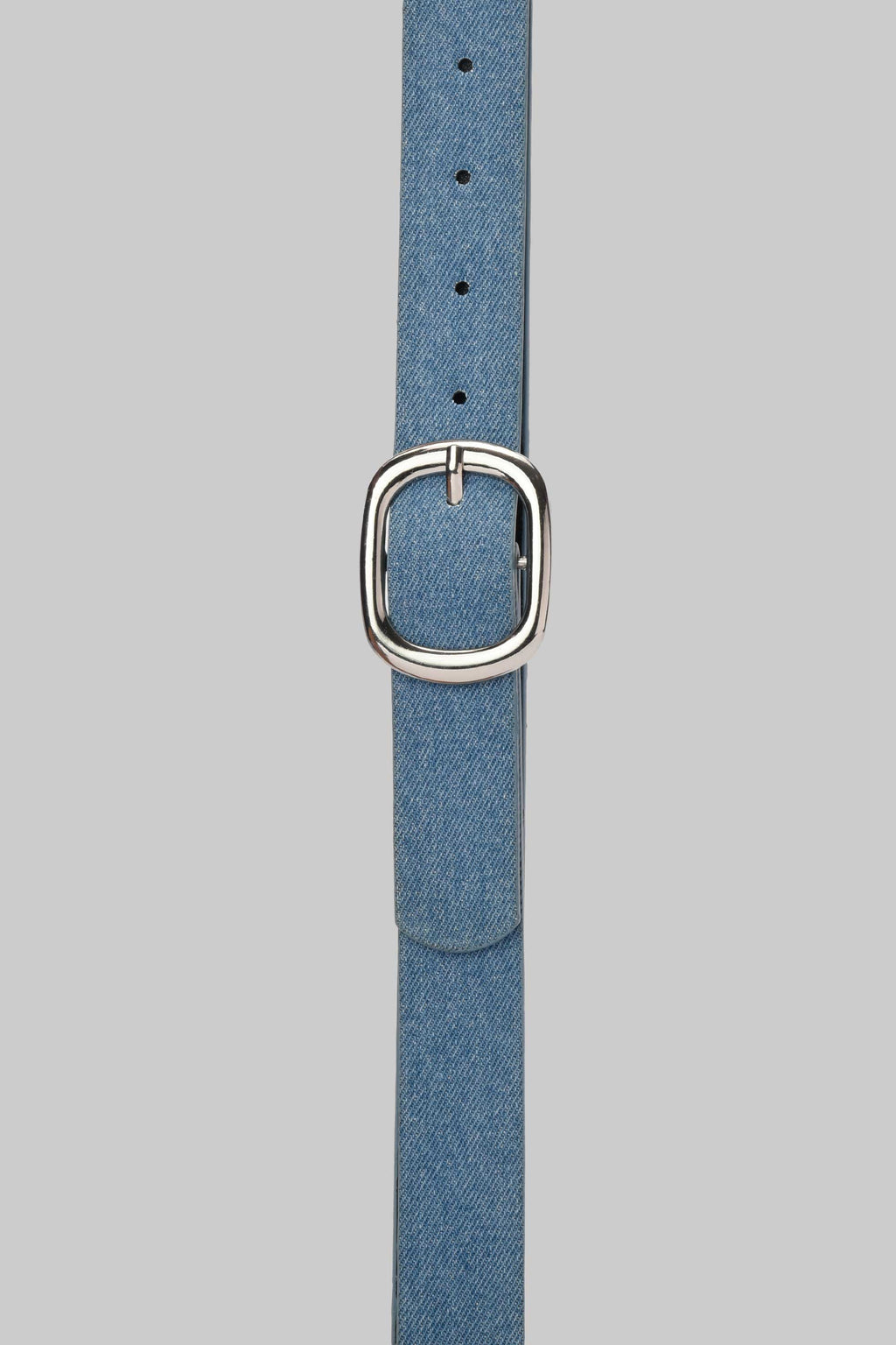 Sky Denim Rounded Silver Buckle