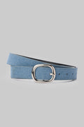 Sky Denim Rounded Silver Buckle