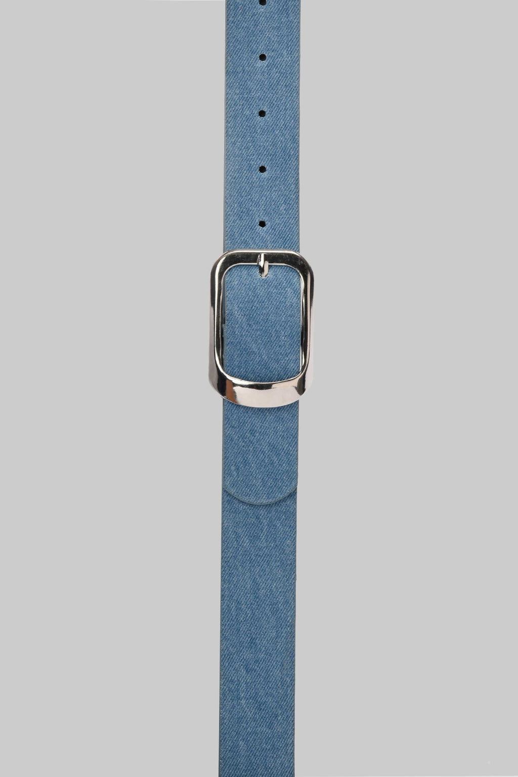 Sky Denim Rounded Silver Buckle