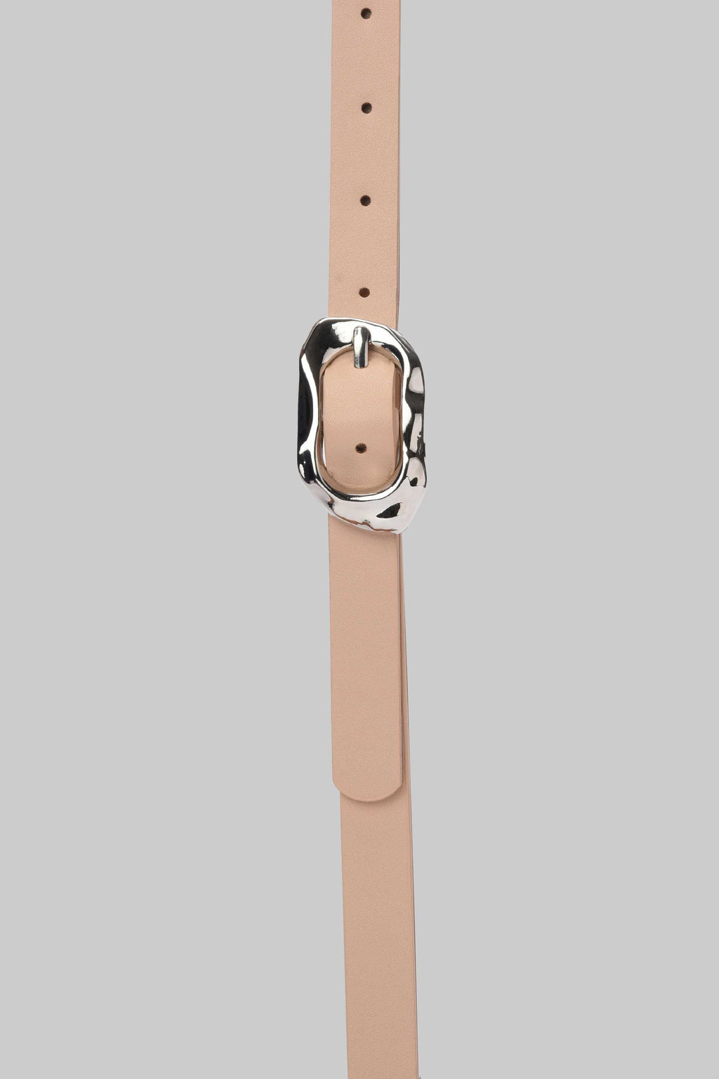 Beige Molten Buckle Belt belt CZBELT - Cizaro Jeans