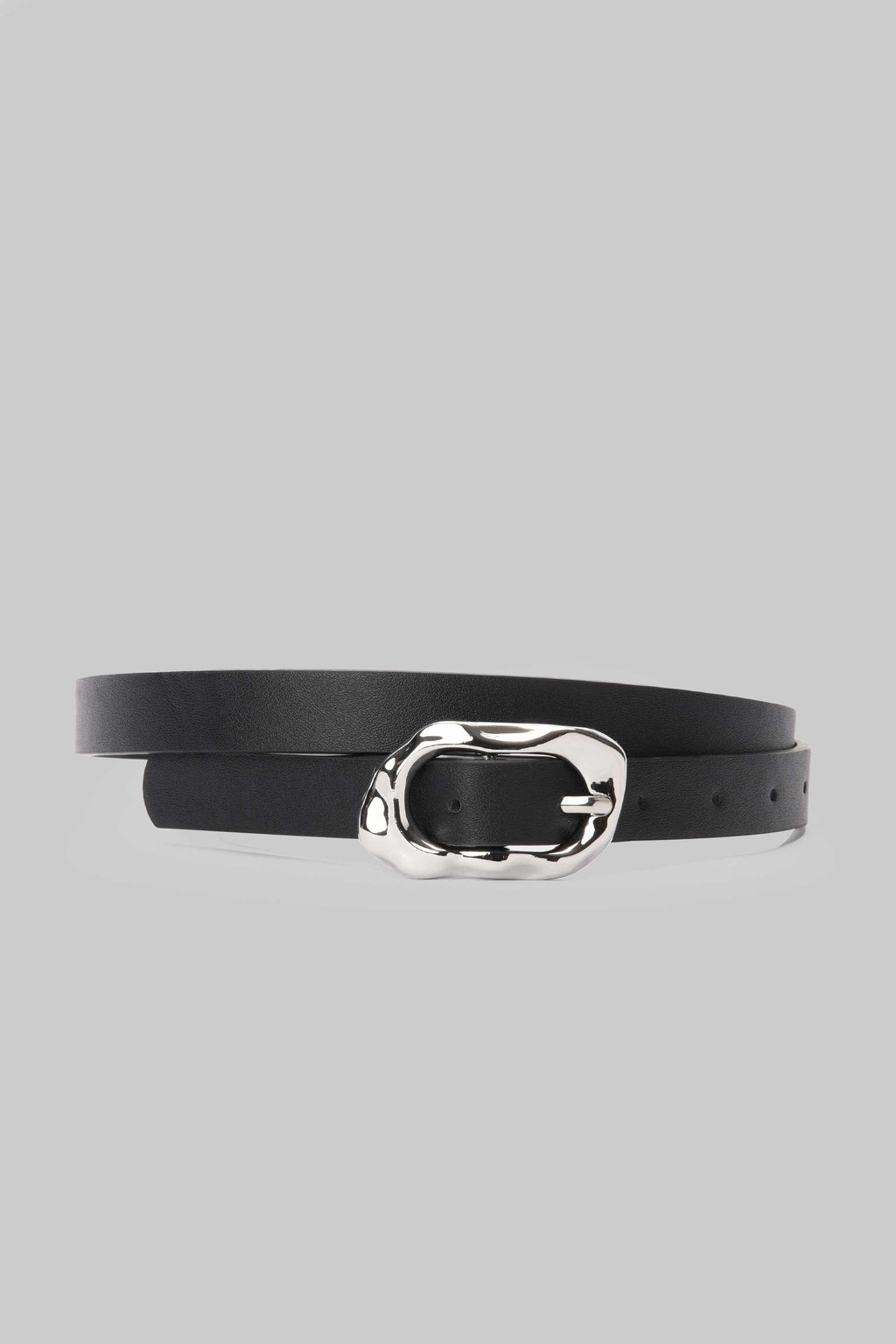 Black Molten Buckle Belt belt CZBELT - Cizaro Jeans