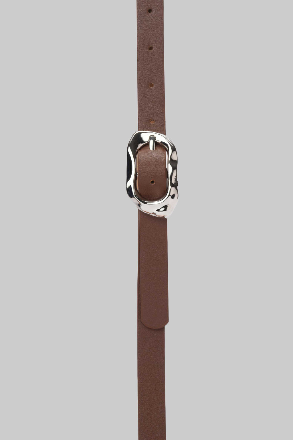 Brown Molten Buckle Belt belt CZBELT - Cizaro Jeans