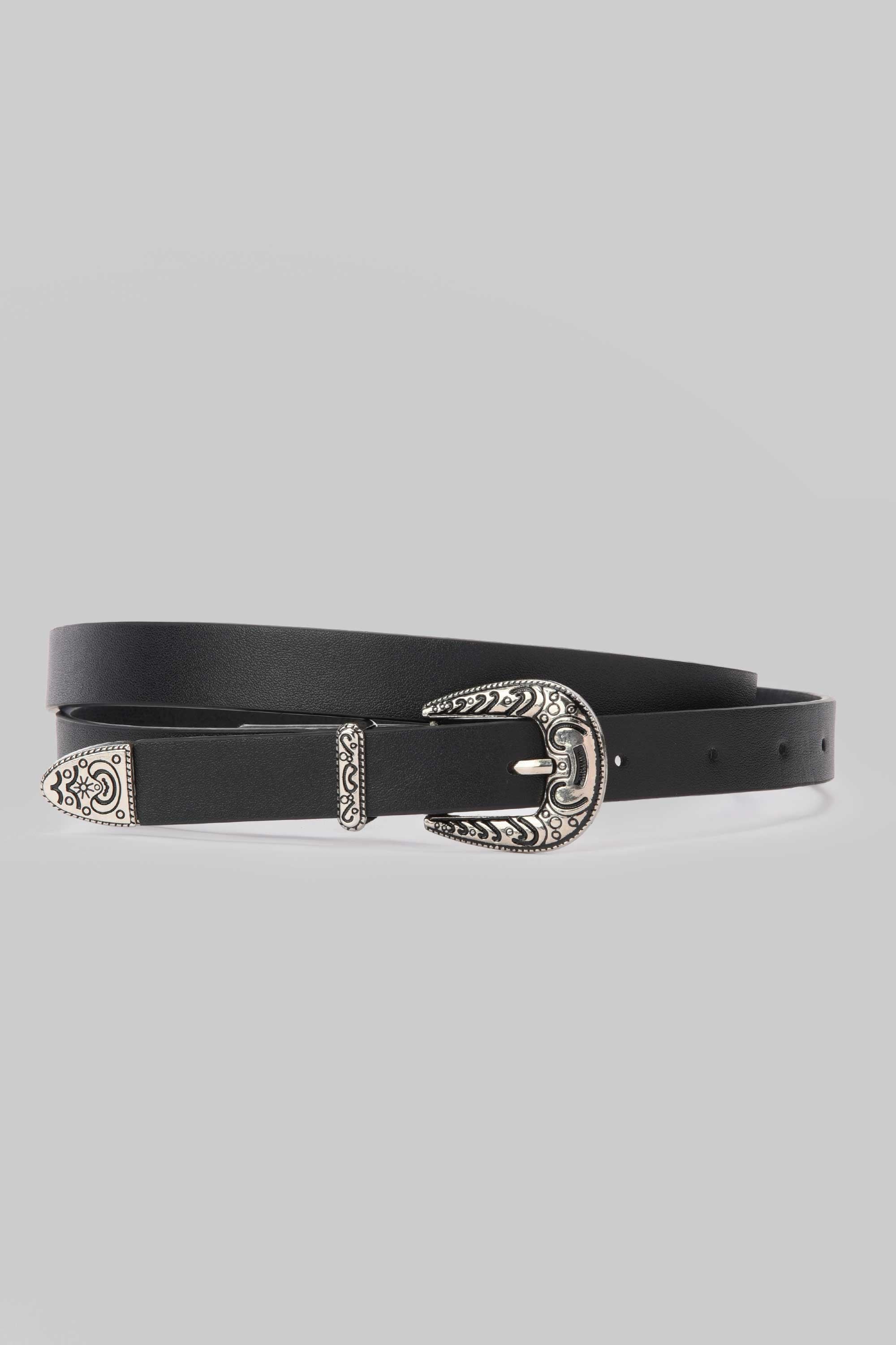 Black Western Buckle Belt