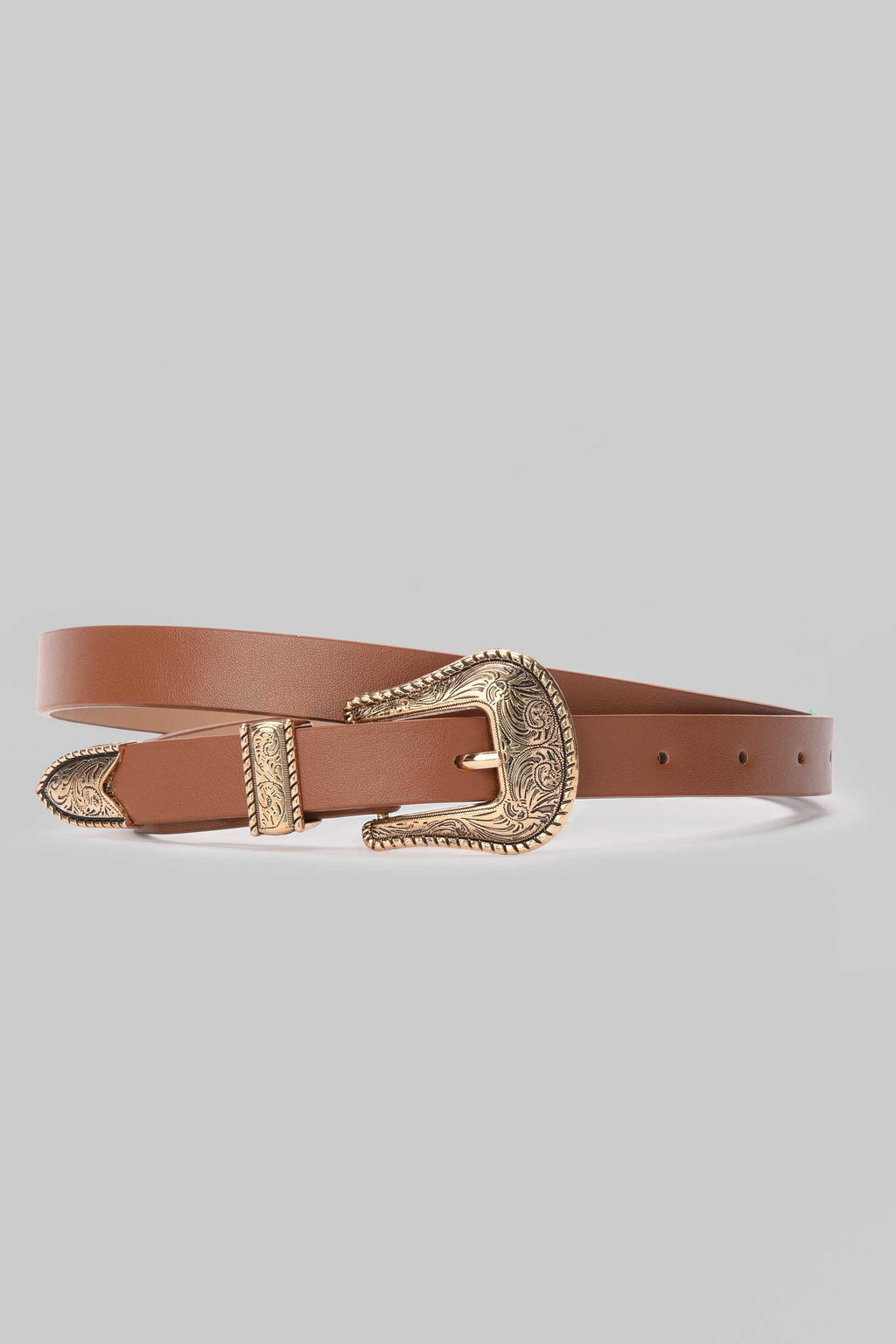 Honey Western Buckle Belt