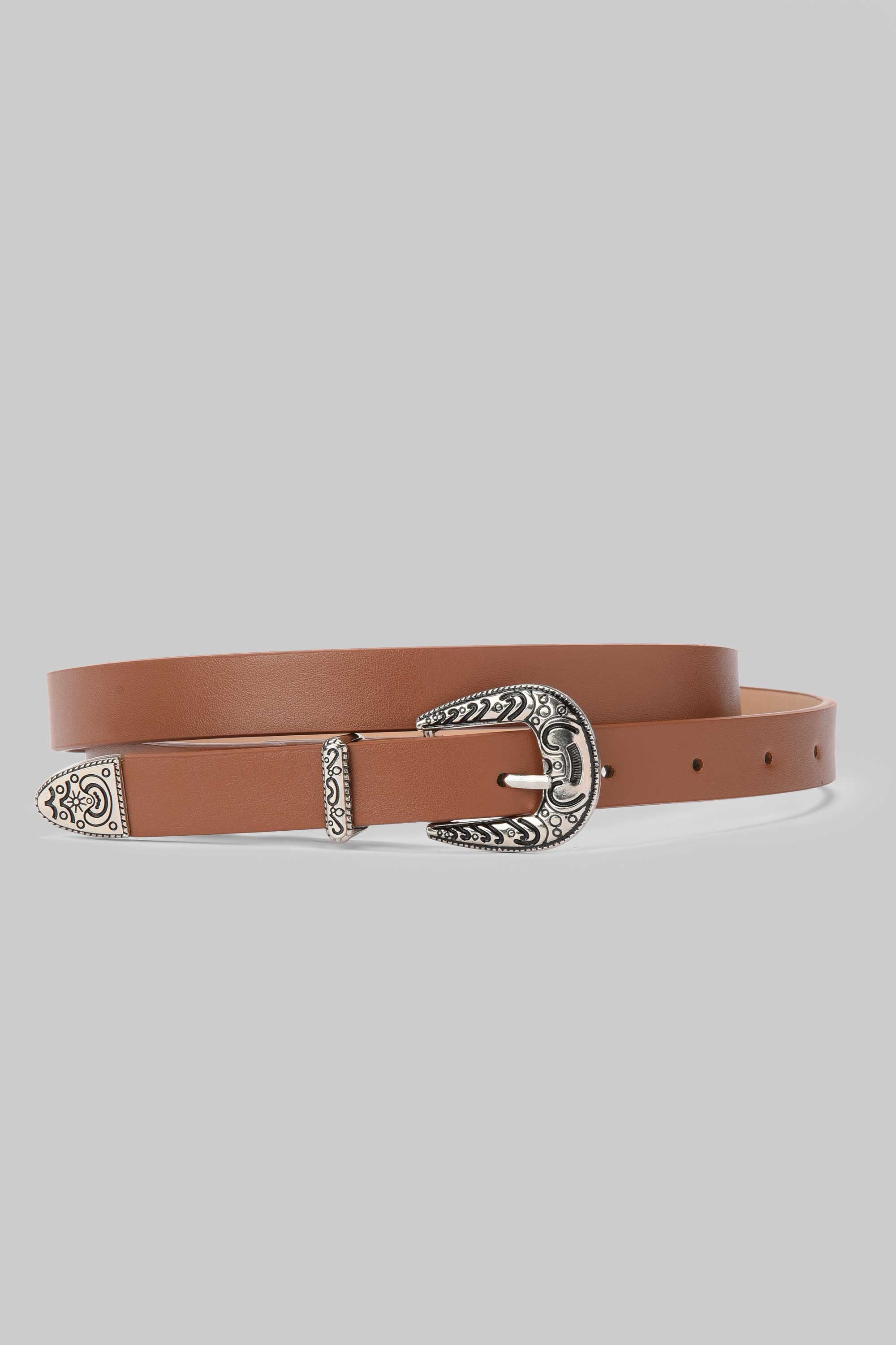 Honey Western Buckle Belt