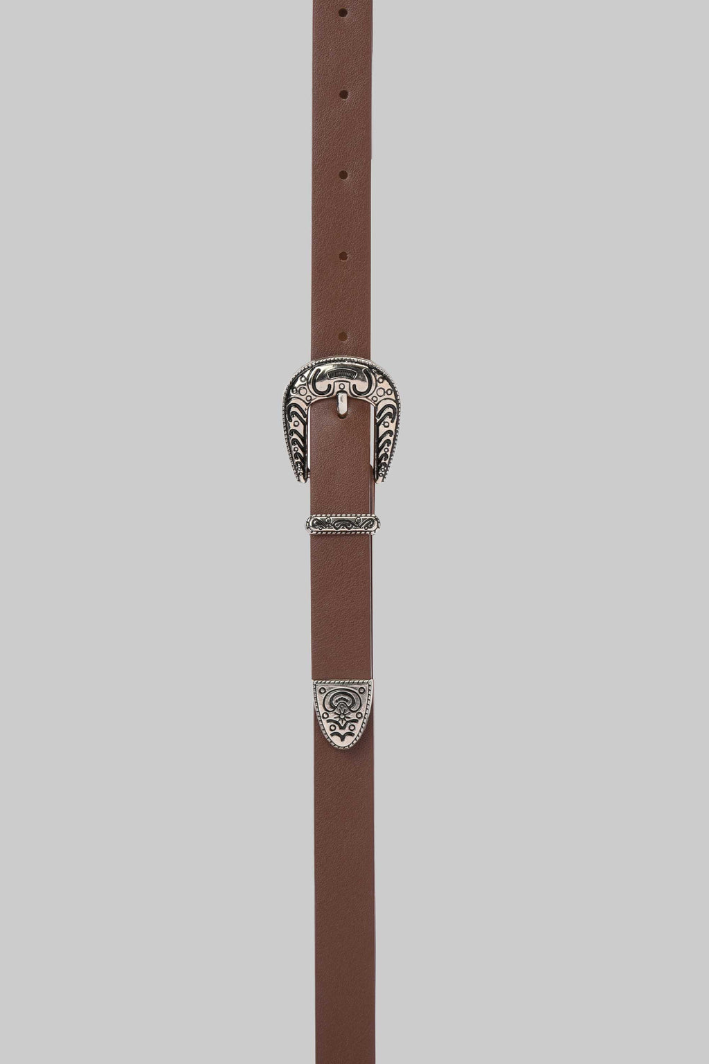 Western Slim Belt – Chocolate