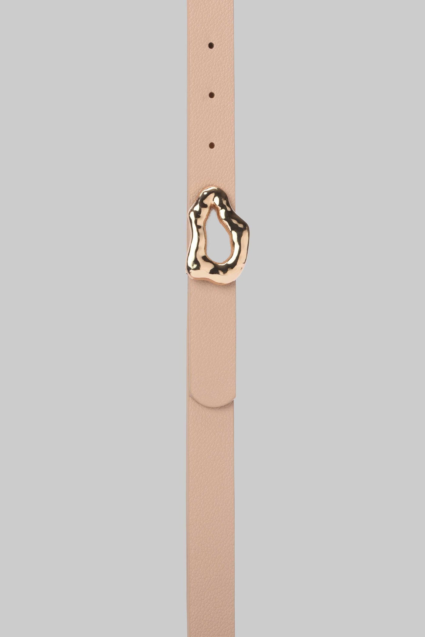 Beige Organic Gold Buckle Belt belt CIZARO - Cizaro Jeans