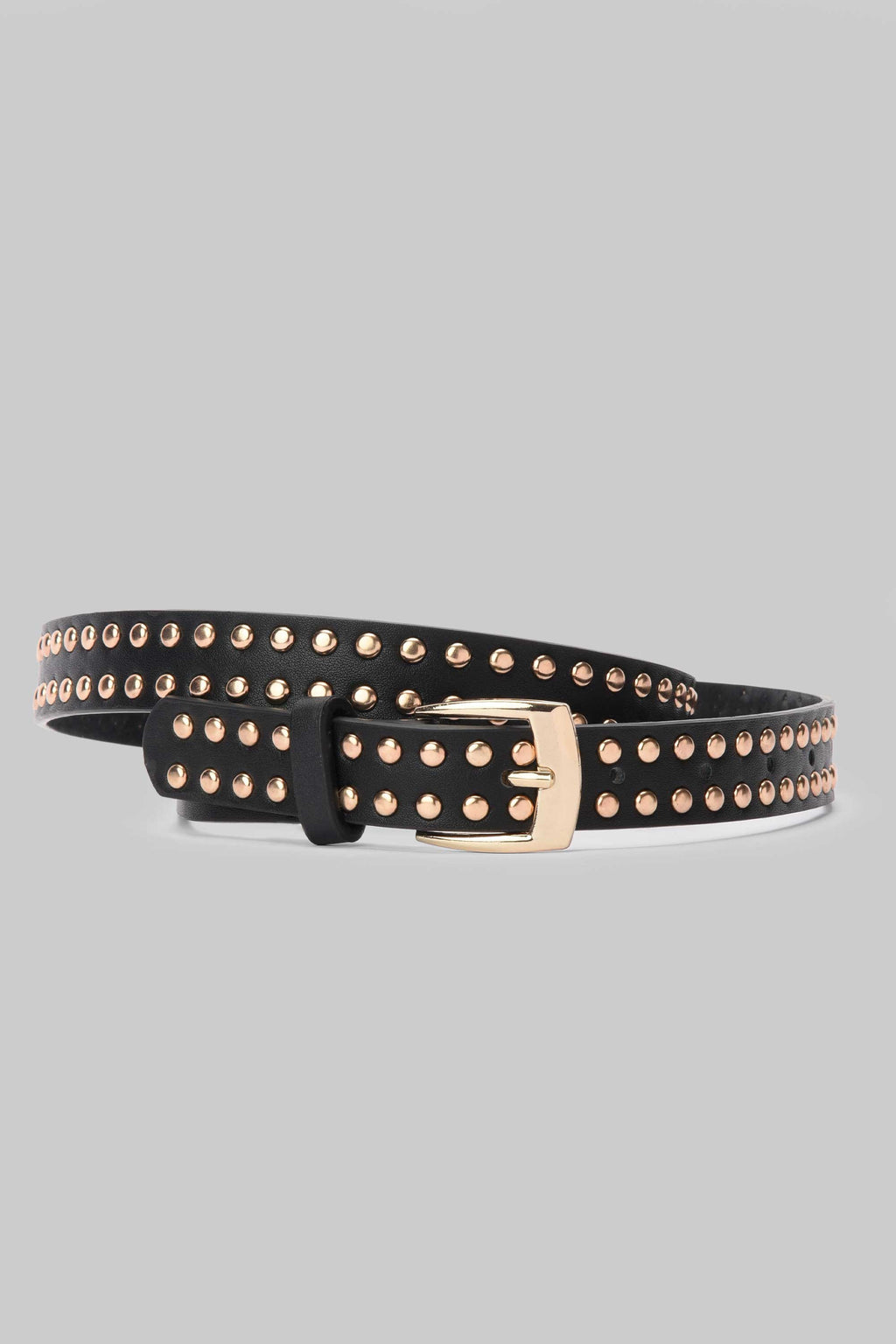 Black Gold Studded Belt