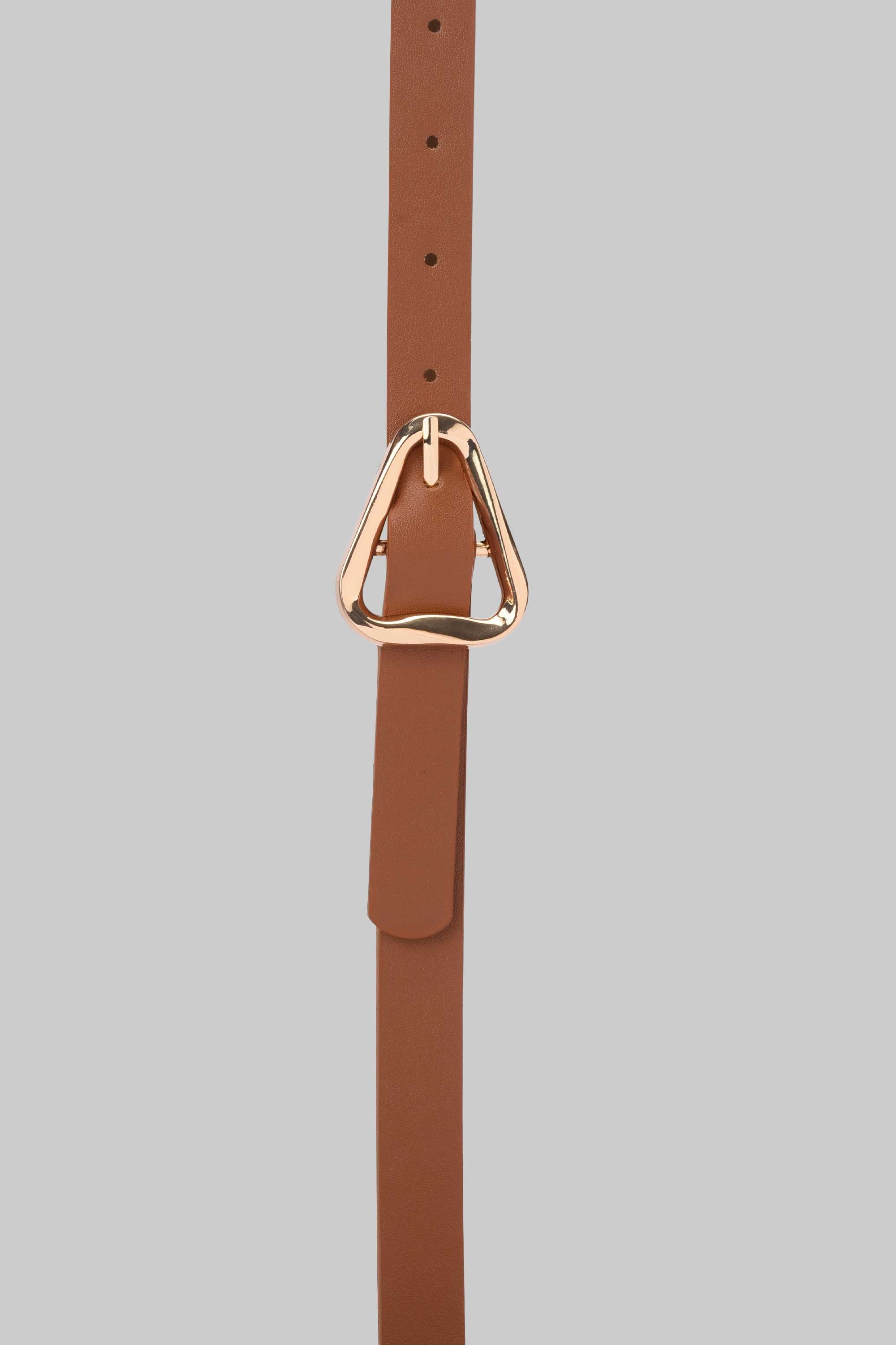 Honey Geometric Buckle Belt belt CIZARO - Cizaro Jeans
