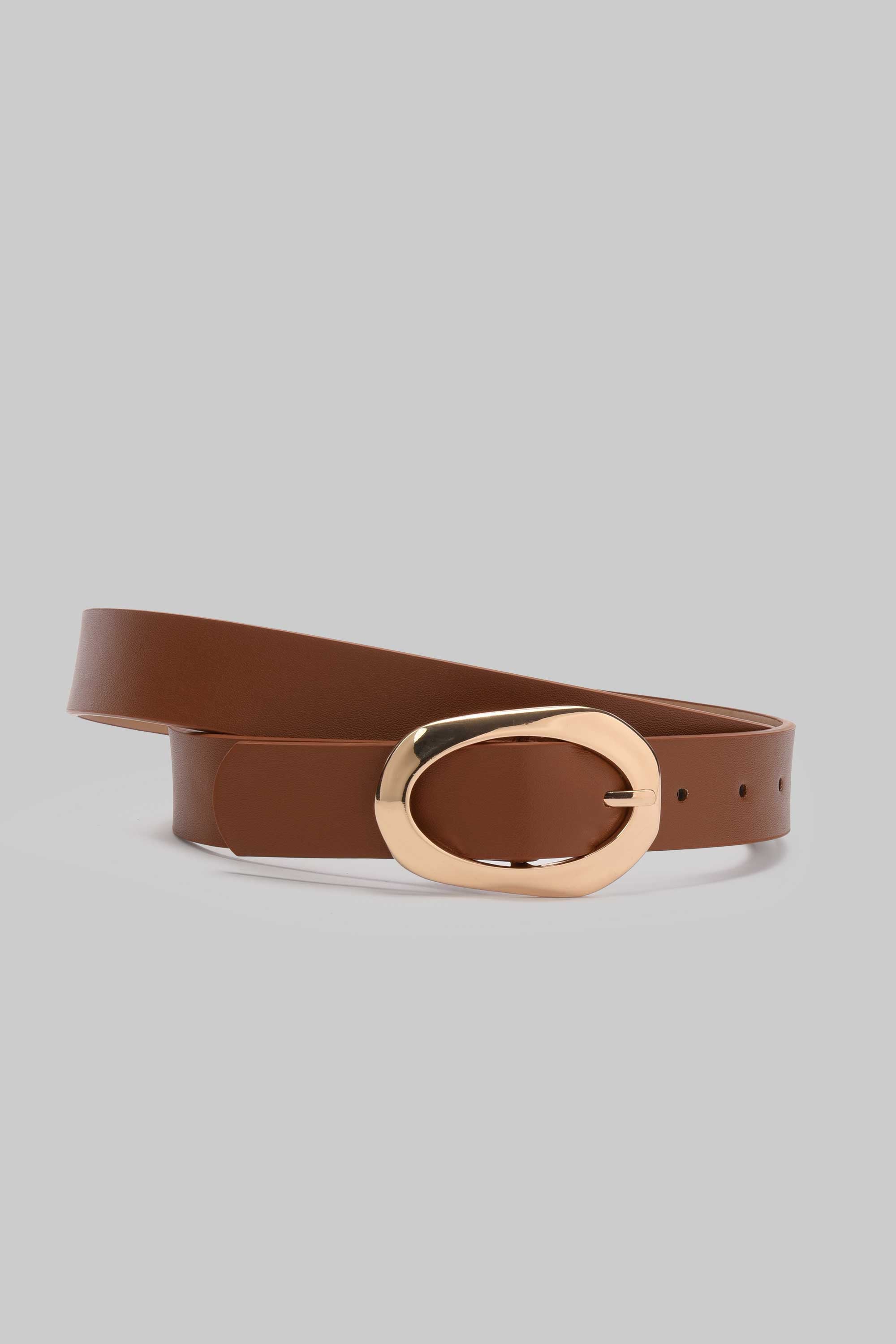 Honey Organic Oval Buckle Belt belt CIZARO - Cizaro Jeans
