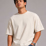 Oversized T-Shirt with Side Slits – Off White