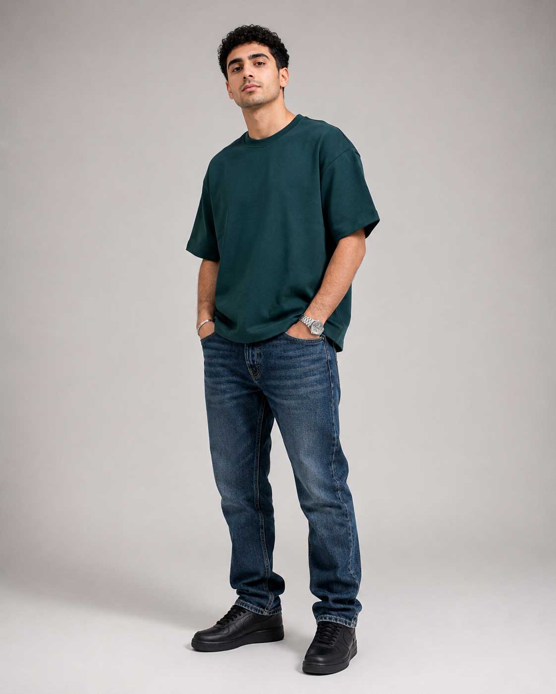 Relaxed Fit T-Shirt – Midnight Green