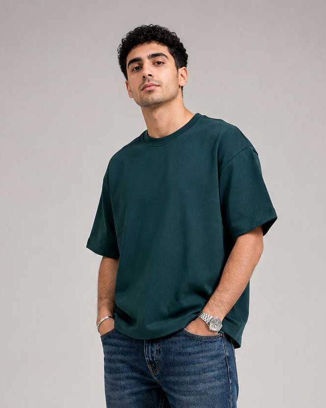 Relaxed Fit T-Shirt – Midnight Green