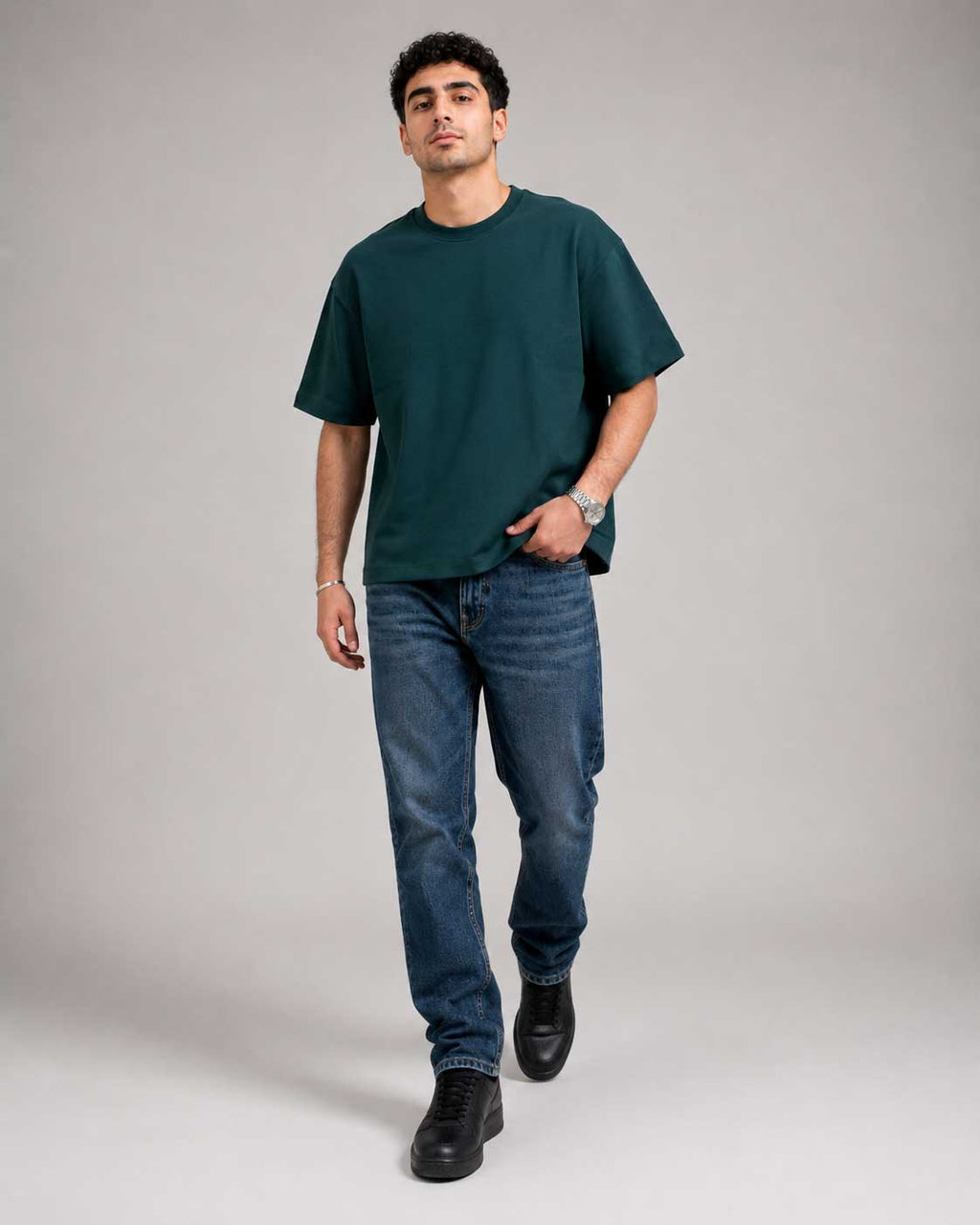 Relaxed Fit T-Shirt – Midnight Green