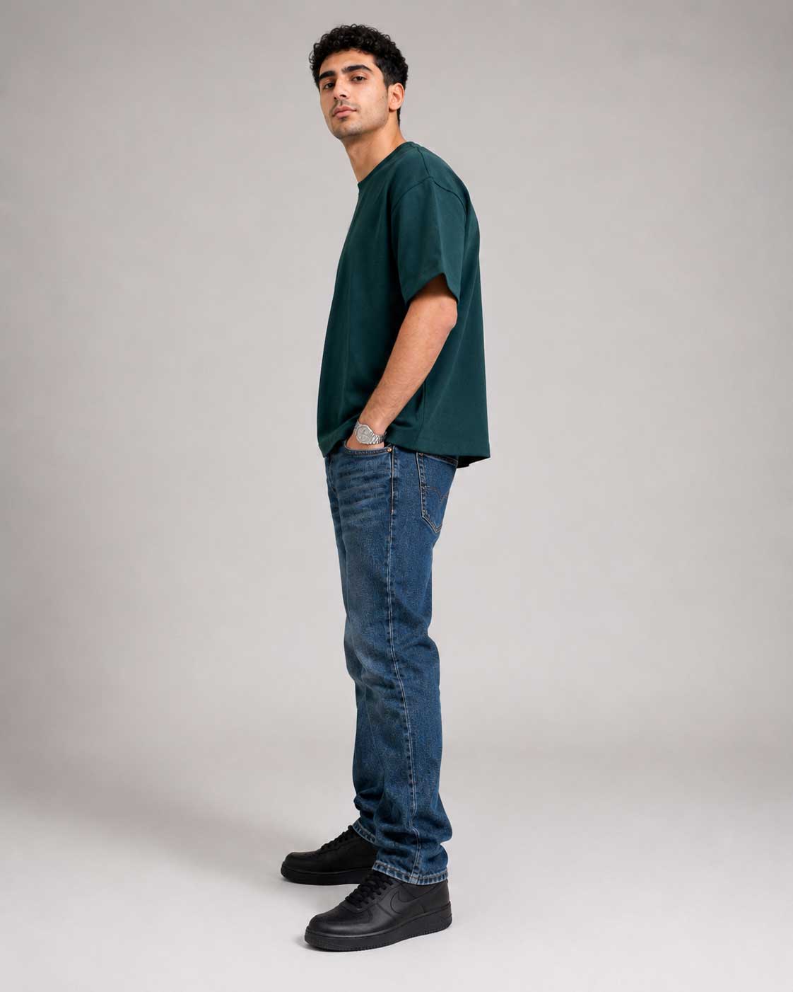 Relaxed Fit T-Shirt – Midnight Green