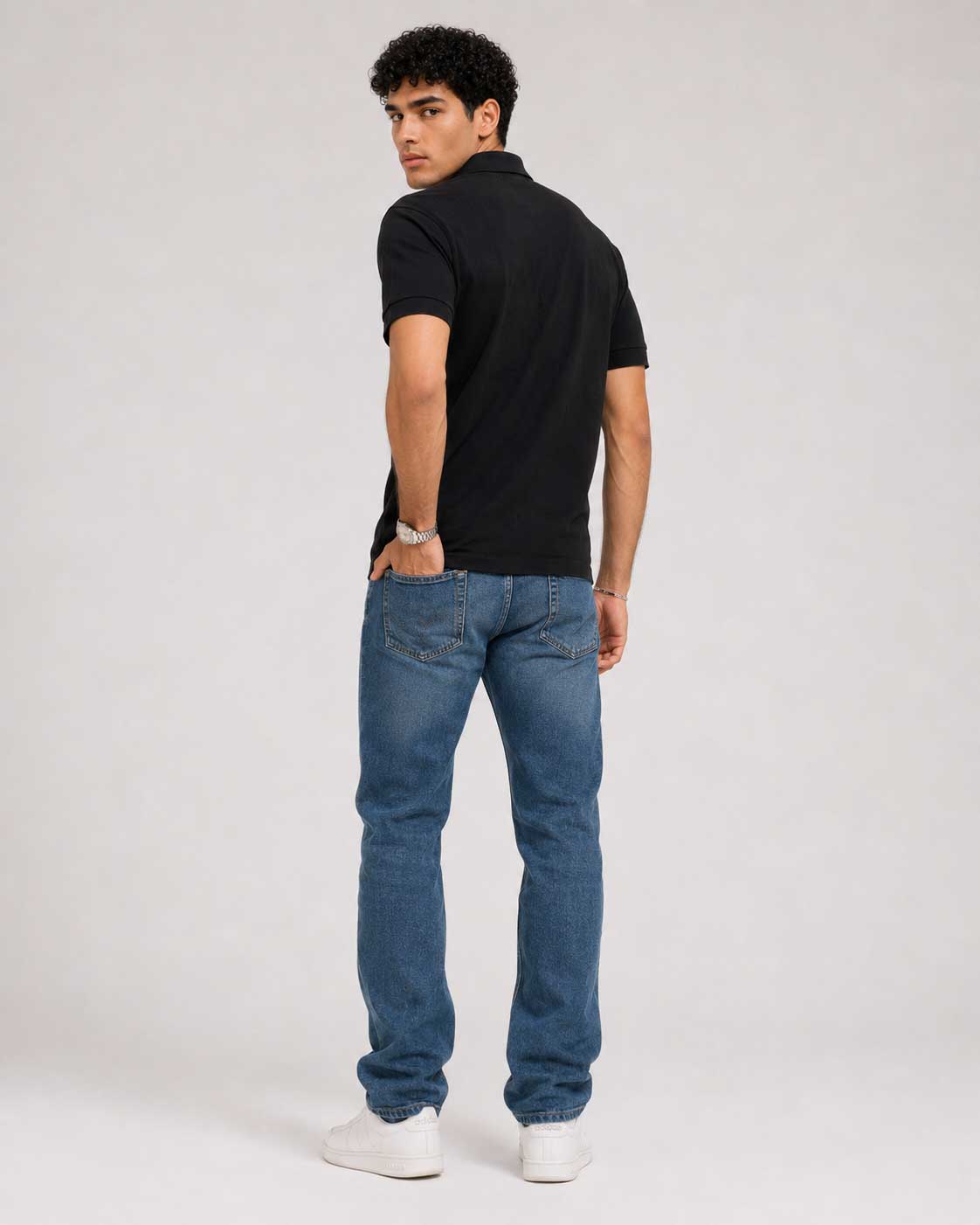 Regular Fit Polo Shirt – Black