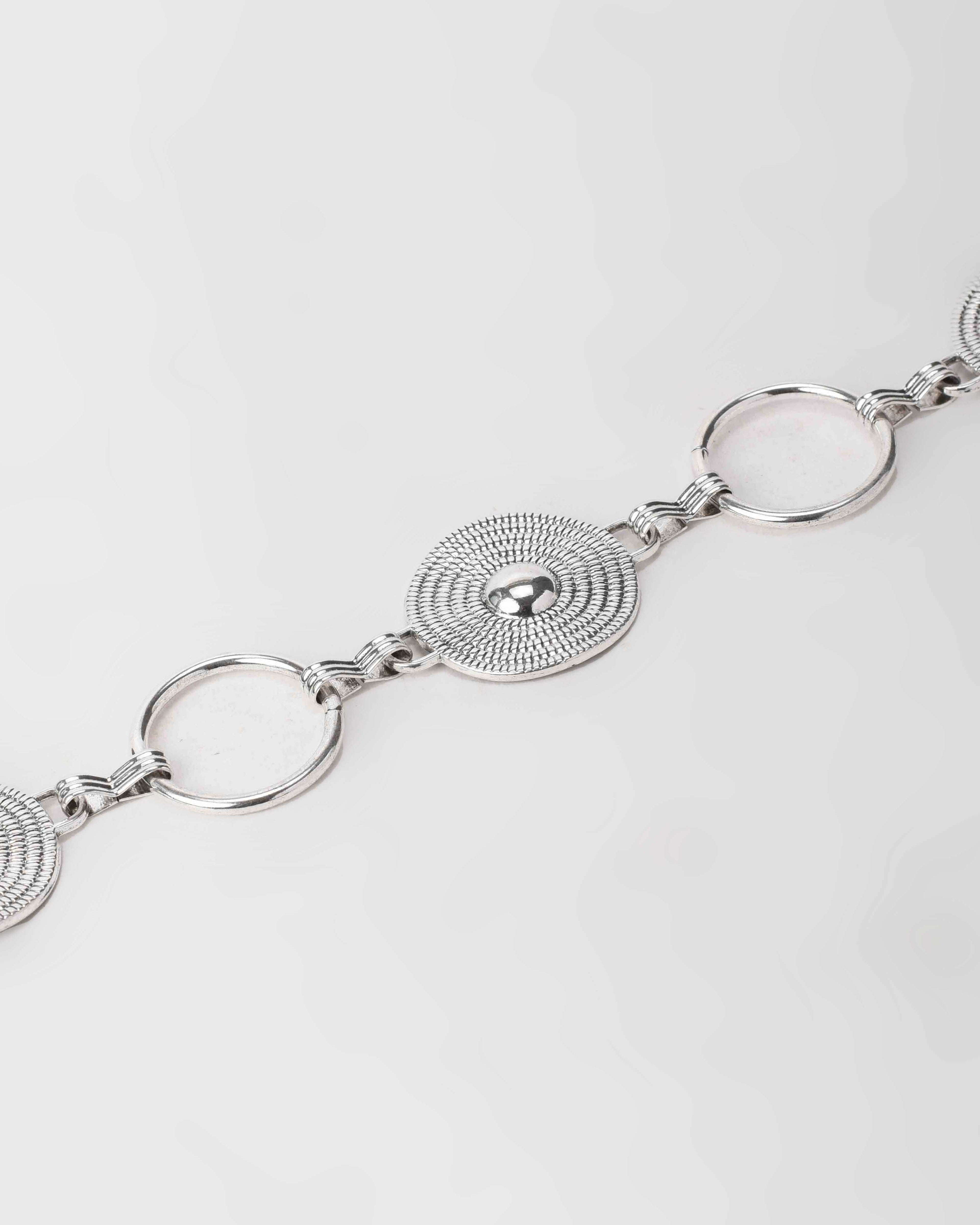 Silver Disc Chain Belt