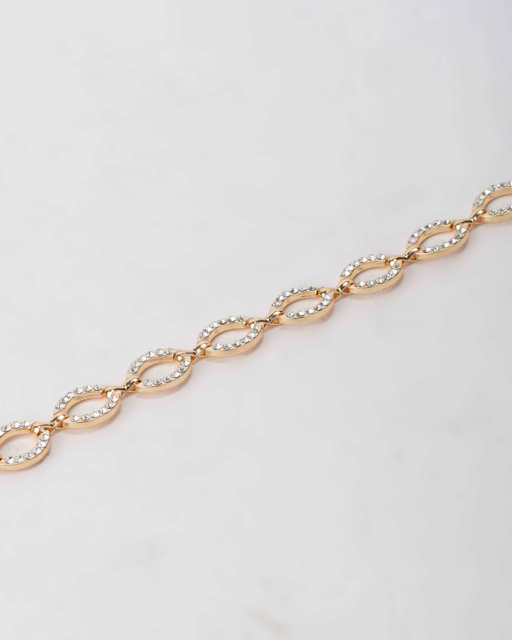 Gold Crystal Link Chain Belt