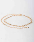 Gold Crystal Link Chain Belt