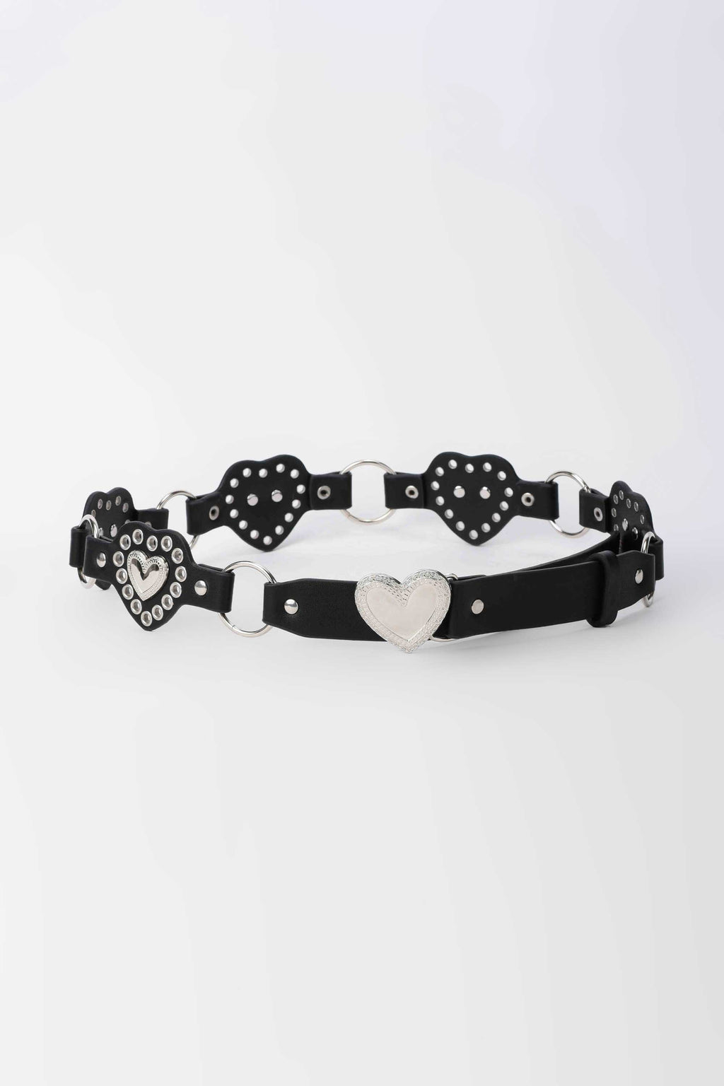 Heart Stud Belt – Black