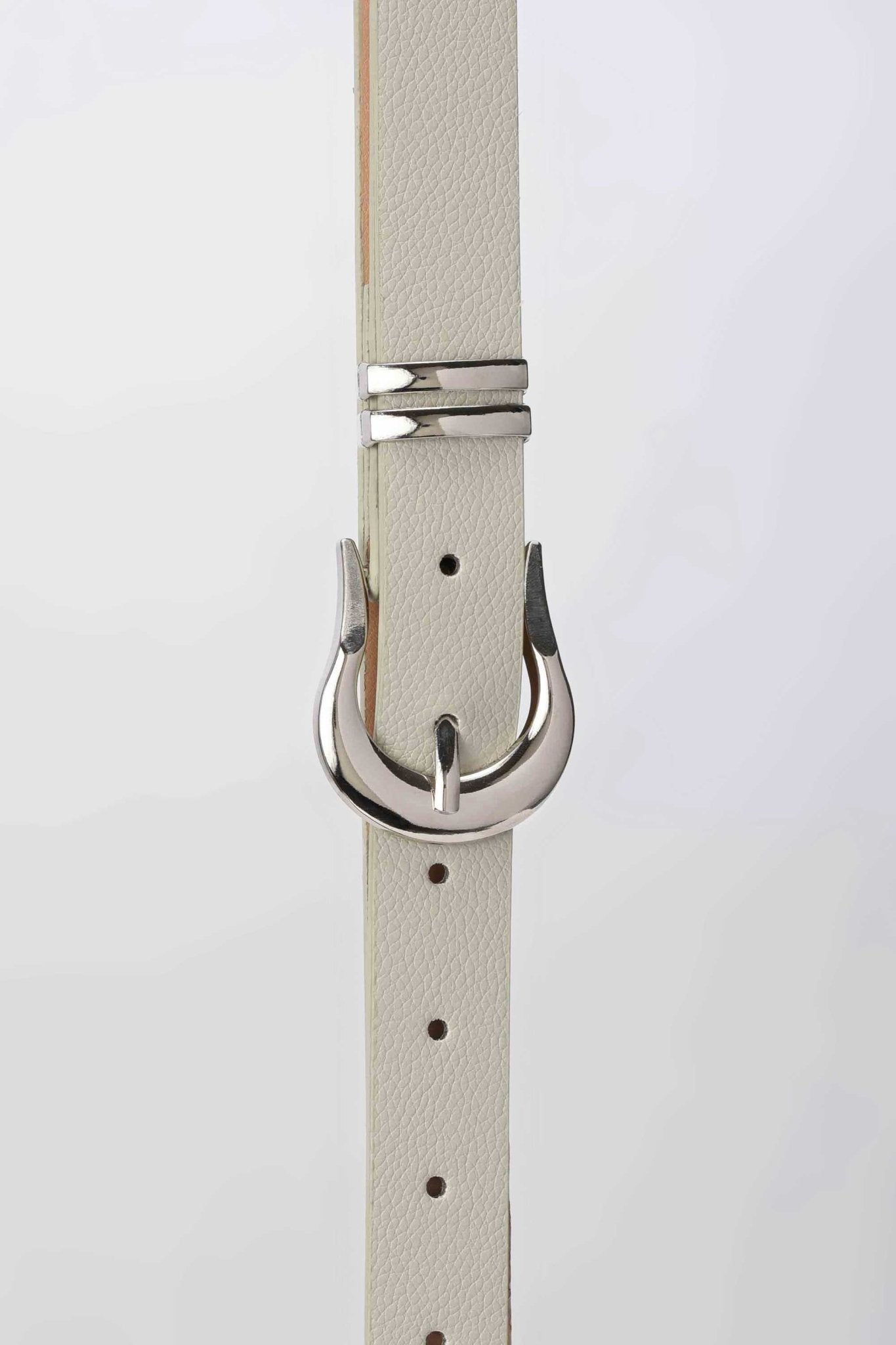 Belt | Soft Sage Faux Leather Belt with Silver Western Buckle Belt - Acc CZBELT - Cizaro Jeans
