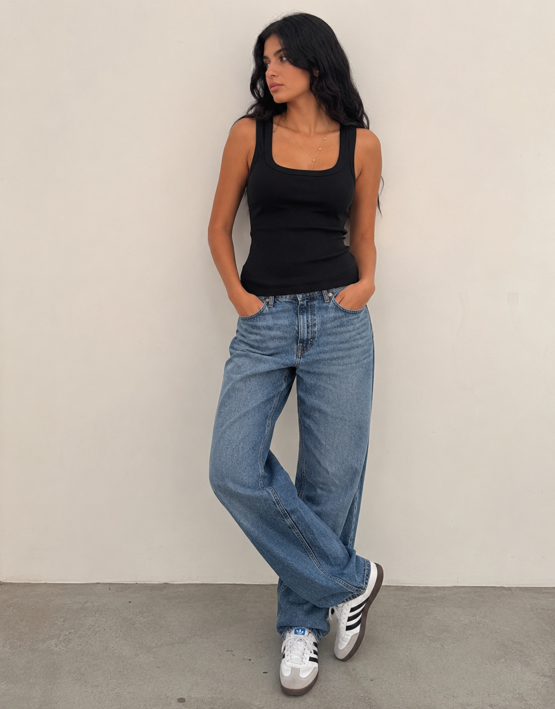 Ribbed U-Neck Tank Top – Black Top CIZARO - Cizaro Jeans